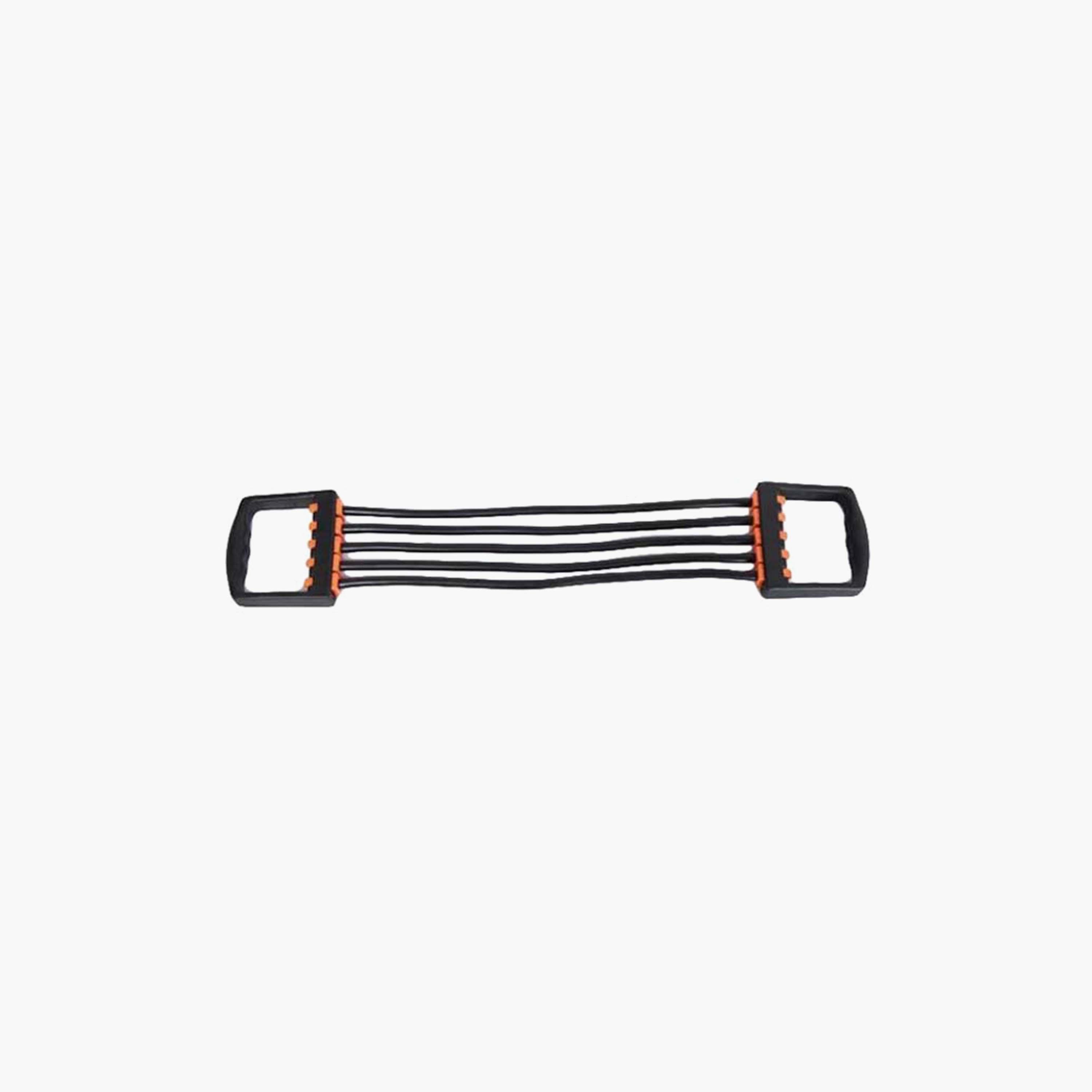 Zipper Rope Chest Expander - Black-sports-gear-gym-image-1