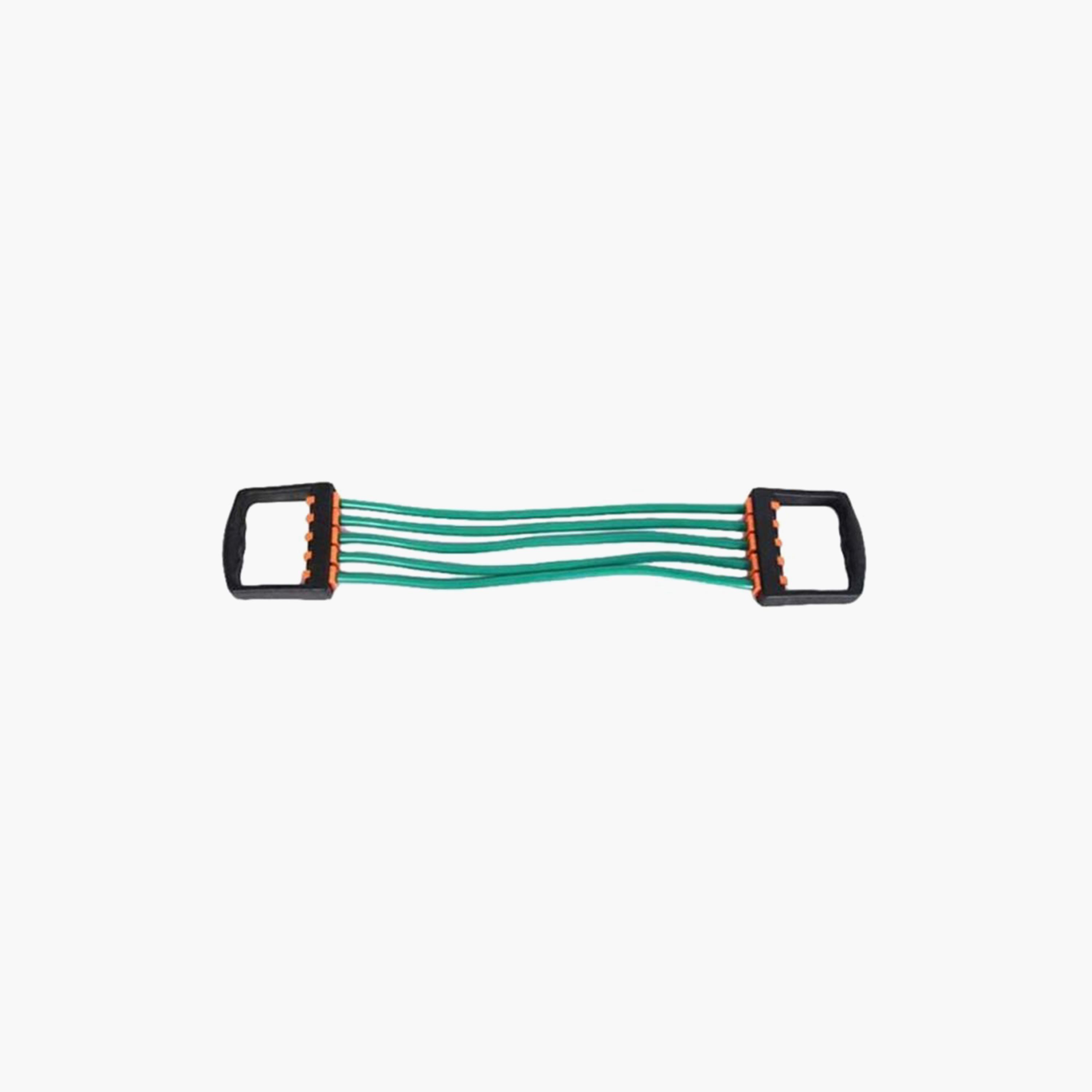Zipper Rope Chest Expander - Green and Black-sports-gear-gym-image-1