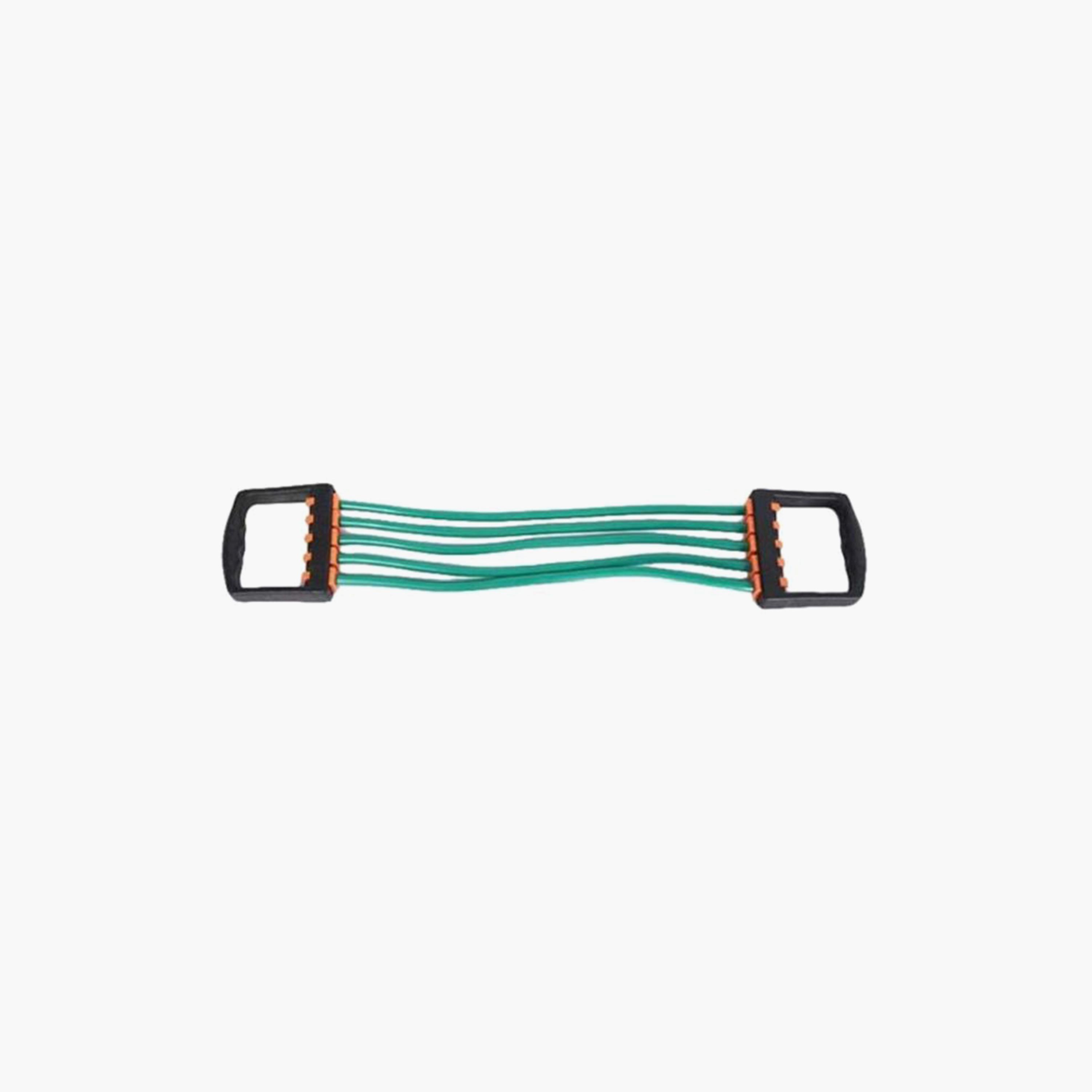 Zipper Rope Chest Expander - Green and Black-sports-gear-gym-image-1