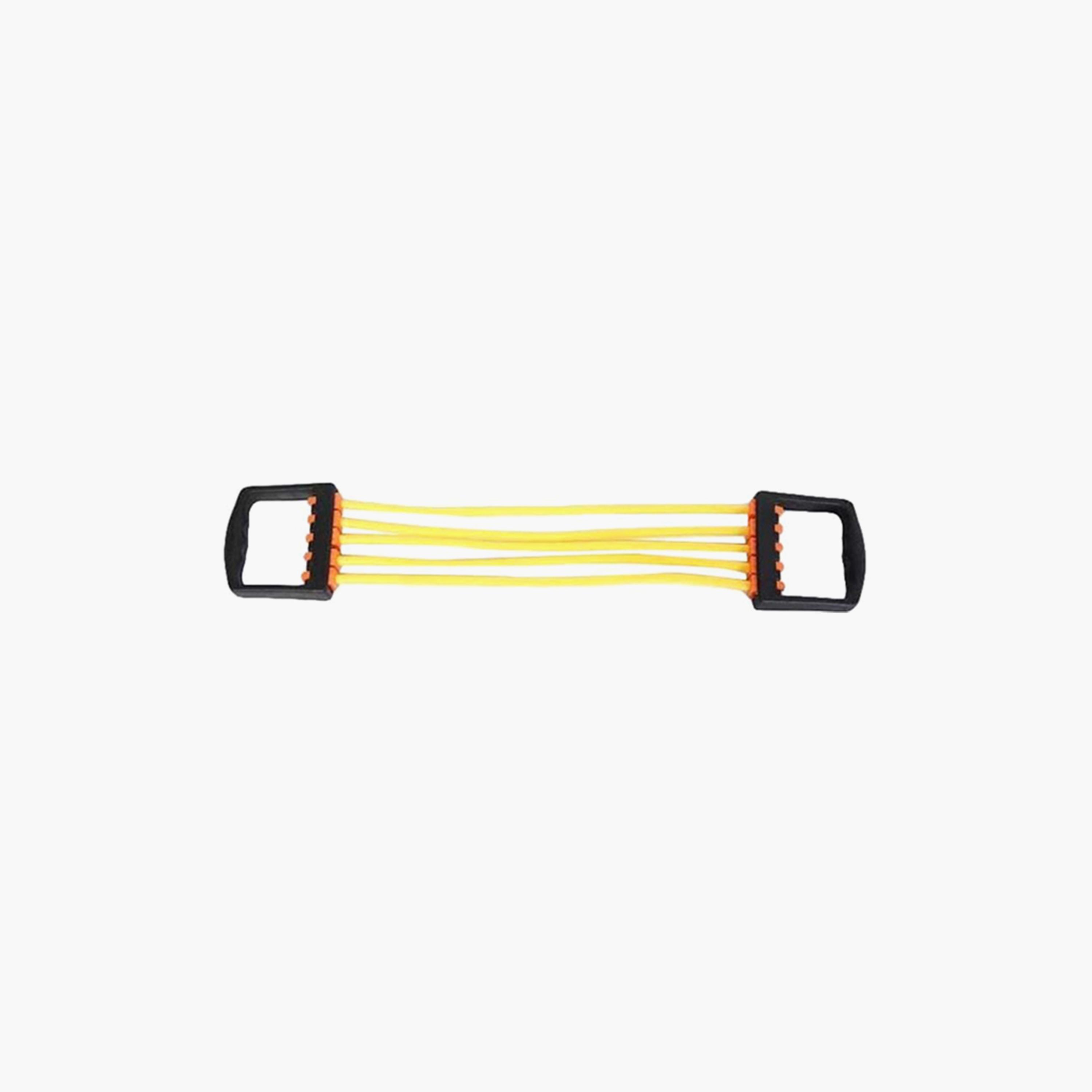 Zipper Rope Chest Expander - Yellow and Black-sports-gear-gym-image-1