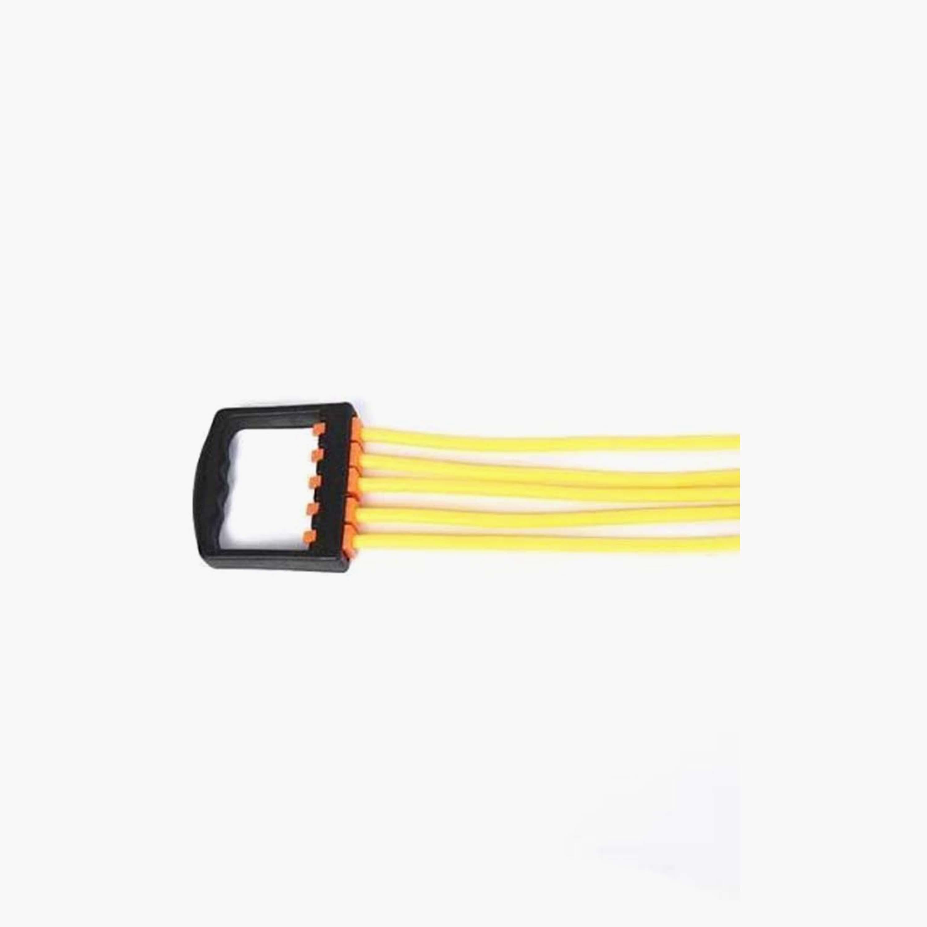 Zipper Rope Chest Expander - Yellow and Black-sports-gear-gym-image-2
