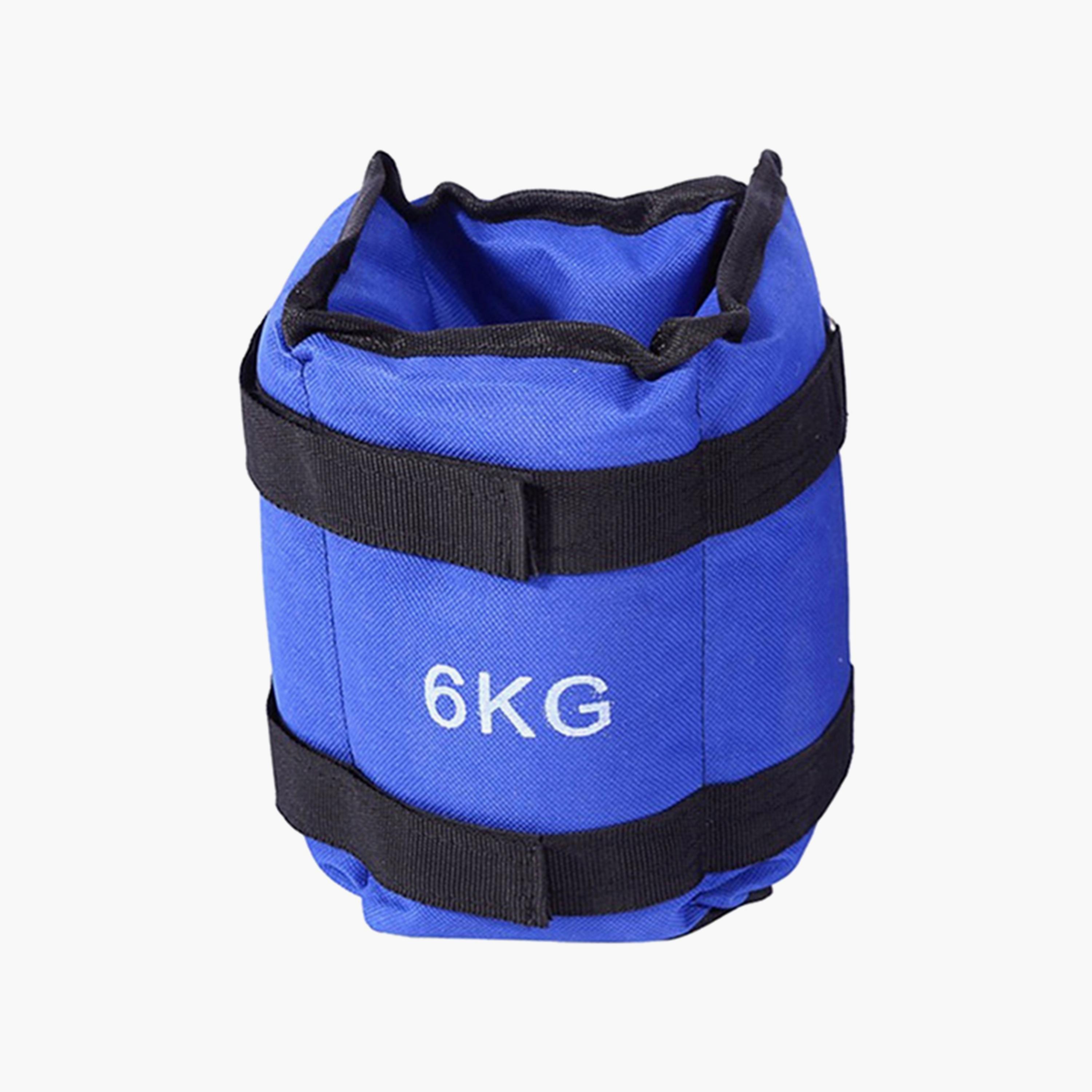 Bag of Sand Weights for the Arms of Two Pieces, 6 Kg - Blue and Black-sports-gear-gym-image-2