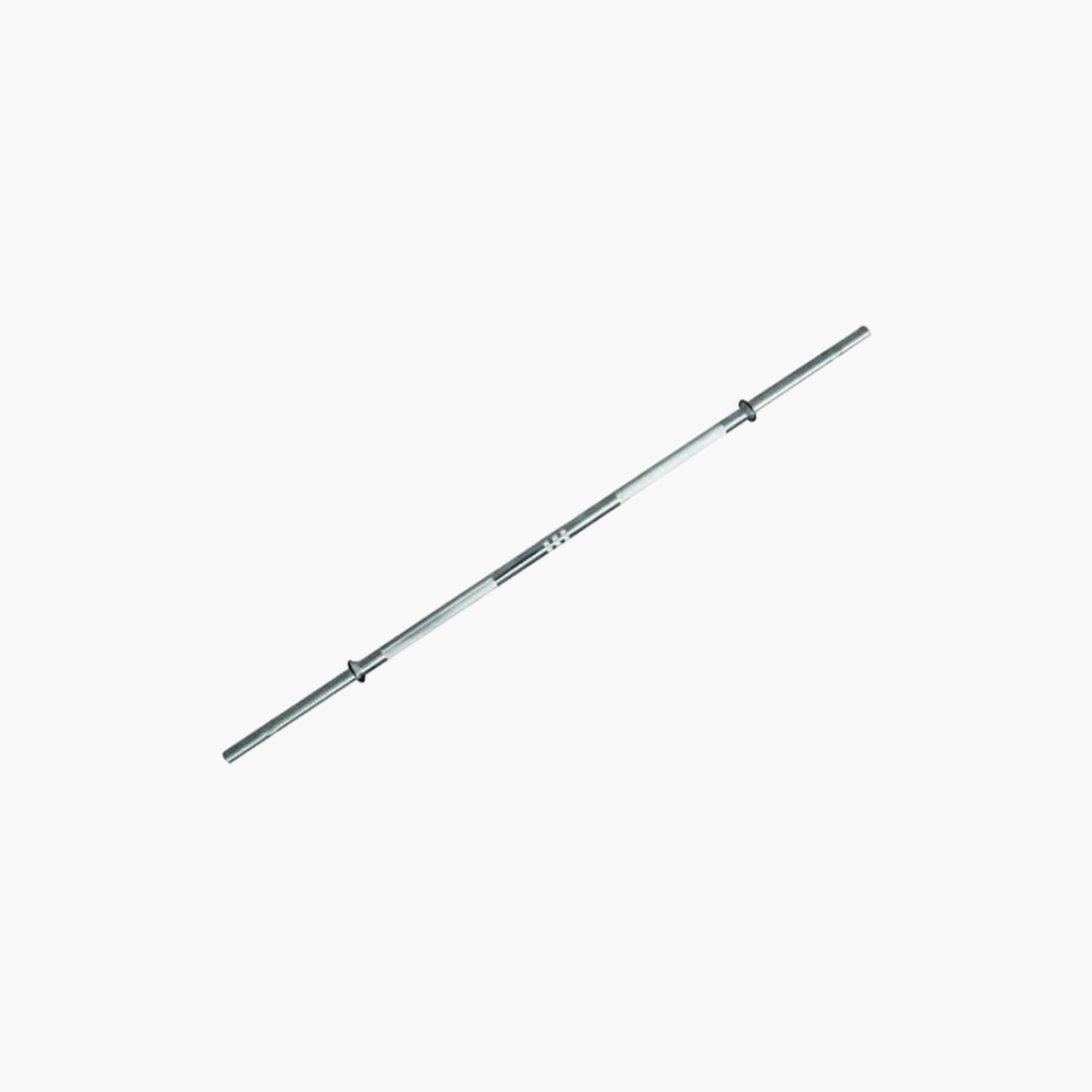 Weight Lifting Dumbbell Straight Rod With Nuts - Silver-sports-gear-gym-image-2