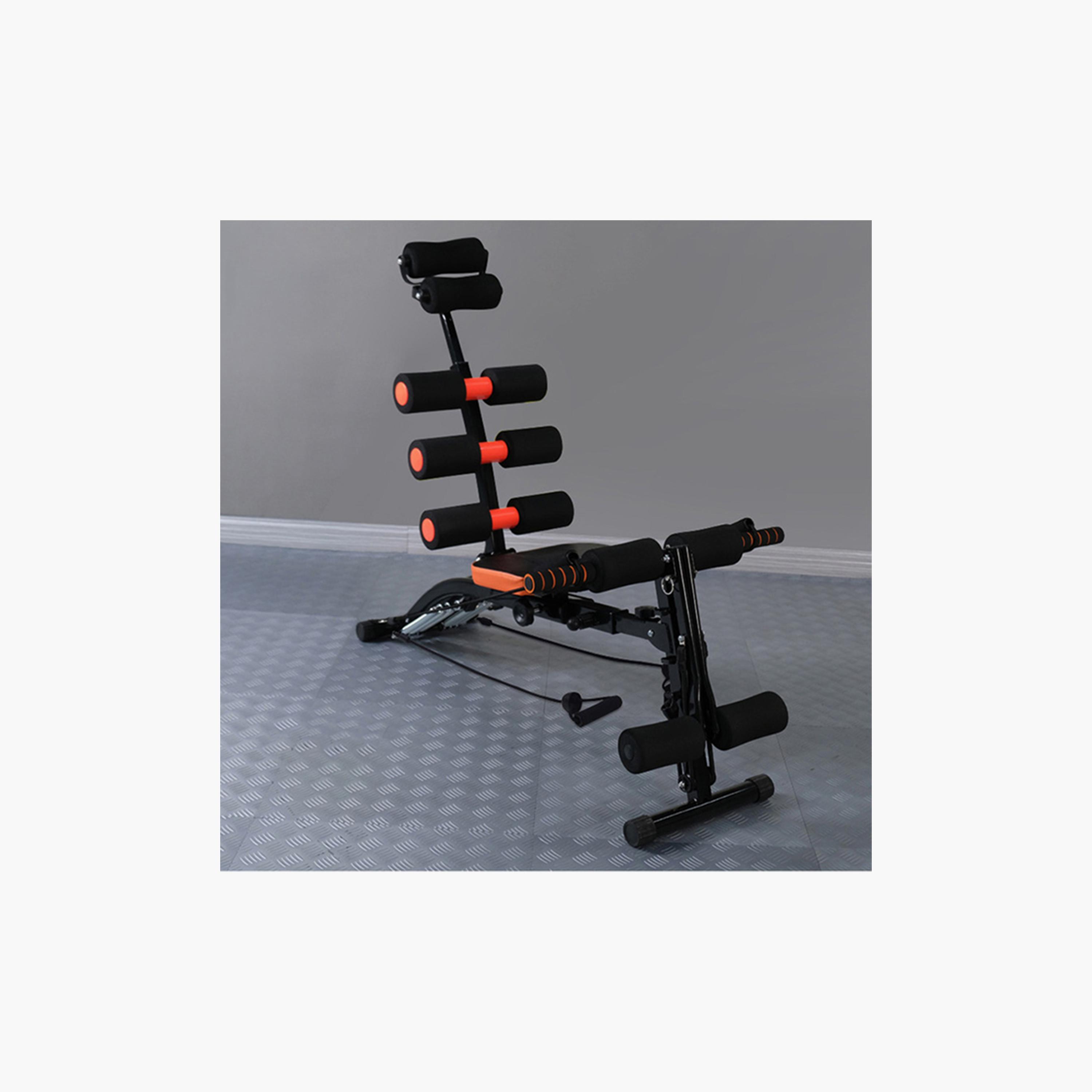 Six Pack Care Fitness Machine, 74 x 25 x 20 cm - Black and Orange-sports-gear-gym-image-2