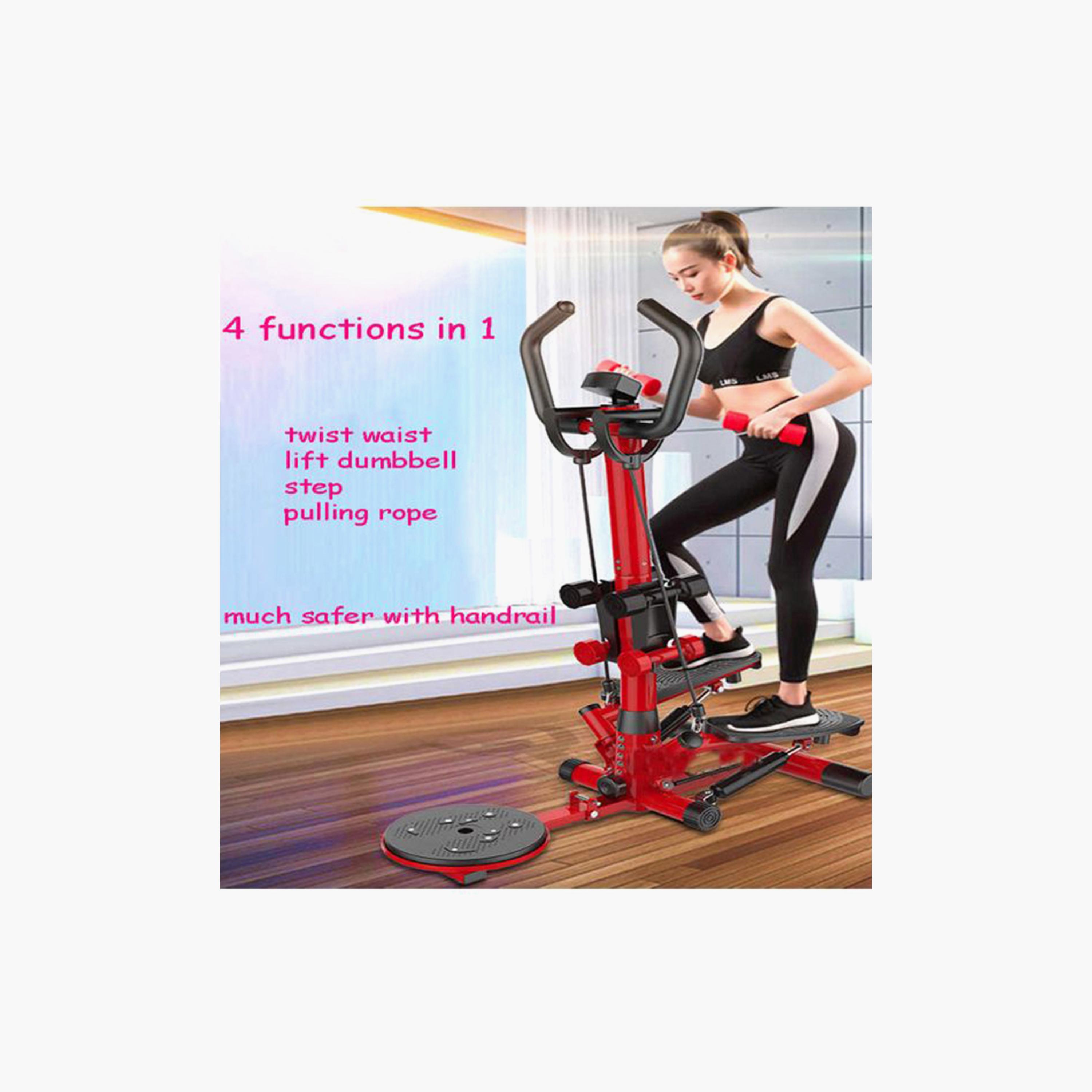 4-In-1 Fitness Stepper - Red and Black-sports-gear-gym-image-2