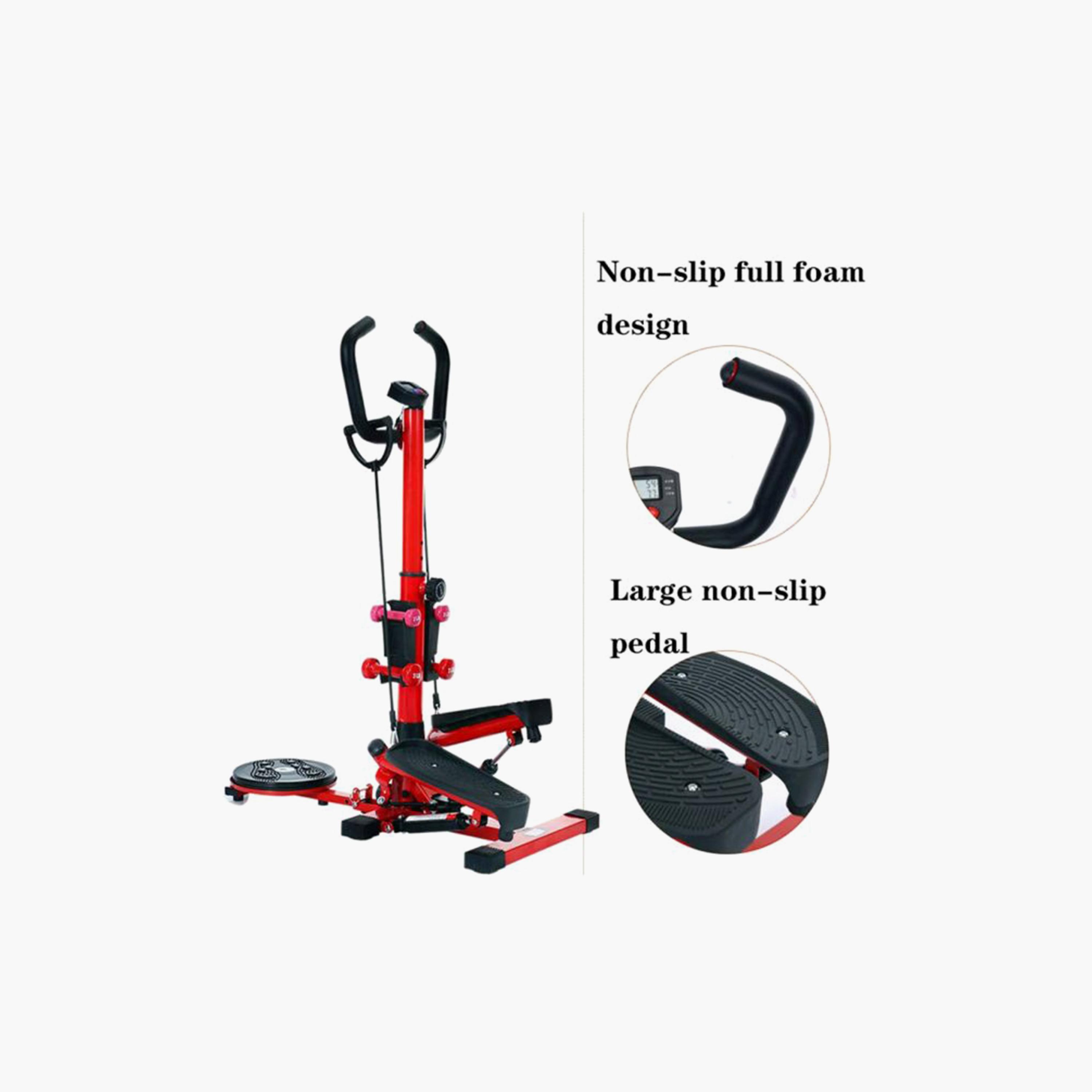 Multi-Use Stepper - Red and Black-sports-gear-gym-image-4