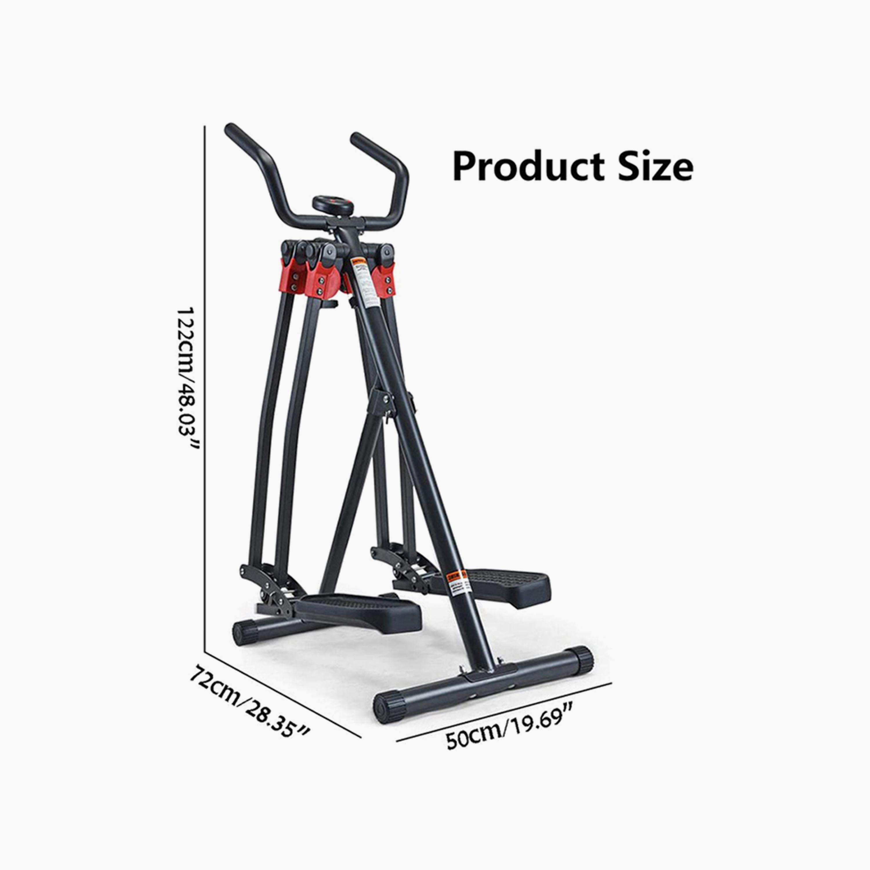 Flying 4-Pointer Cross Trainer, 122 x 72 x 50 cm - Black and Red-sports-gear-gym-image-3