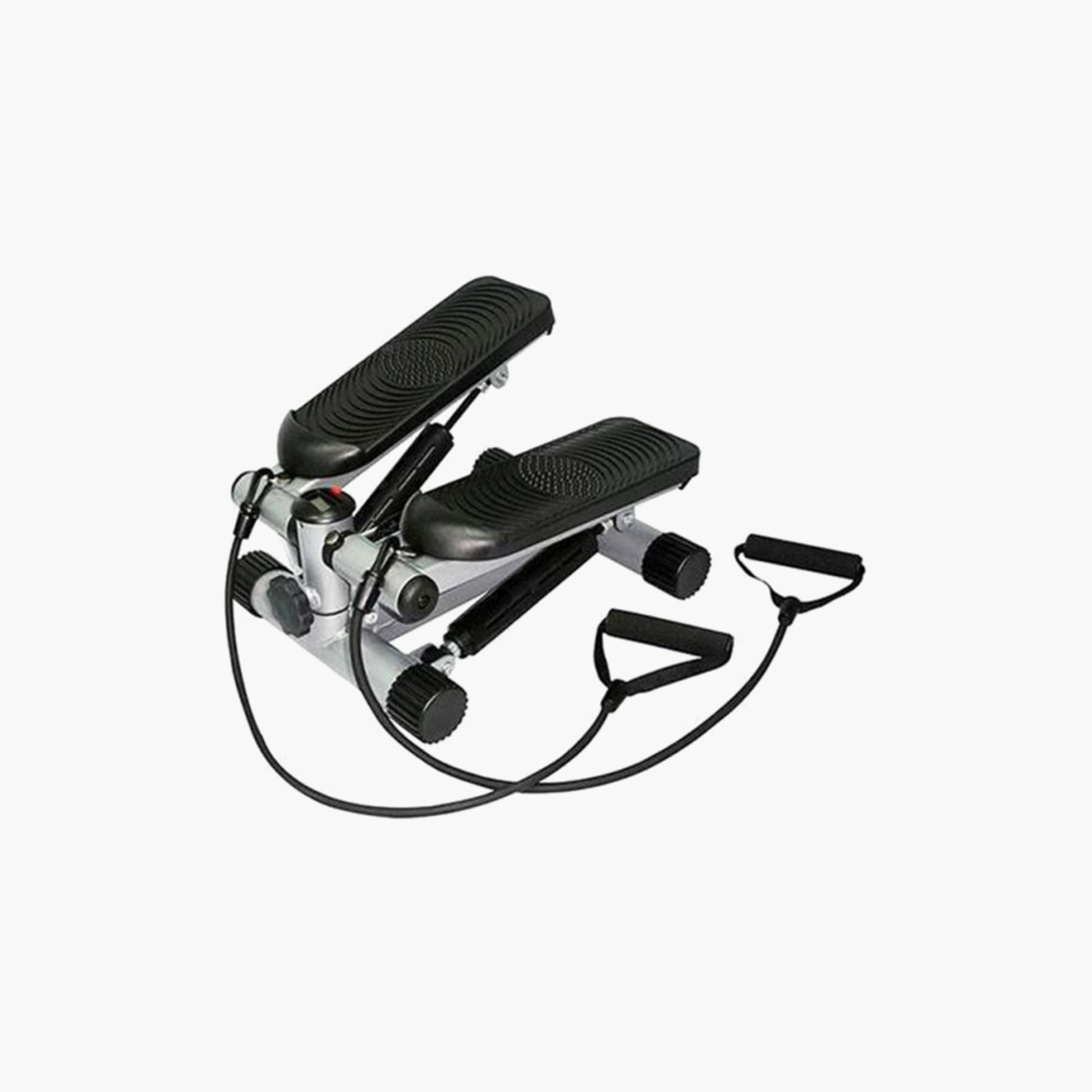 Stepper Twister Device With Hand Rope - Black and Grey-sports-gear-gym-image-1