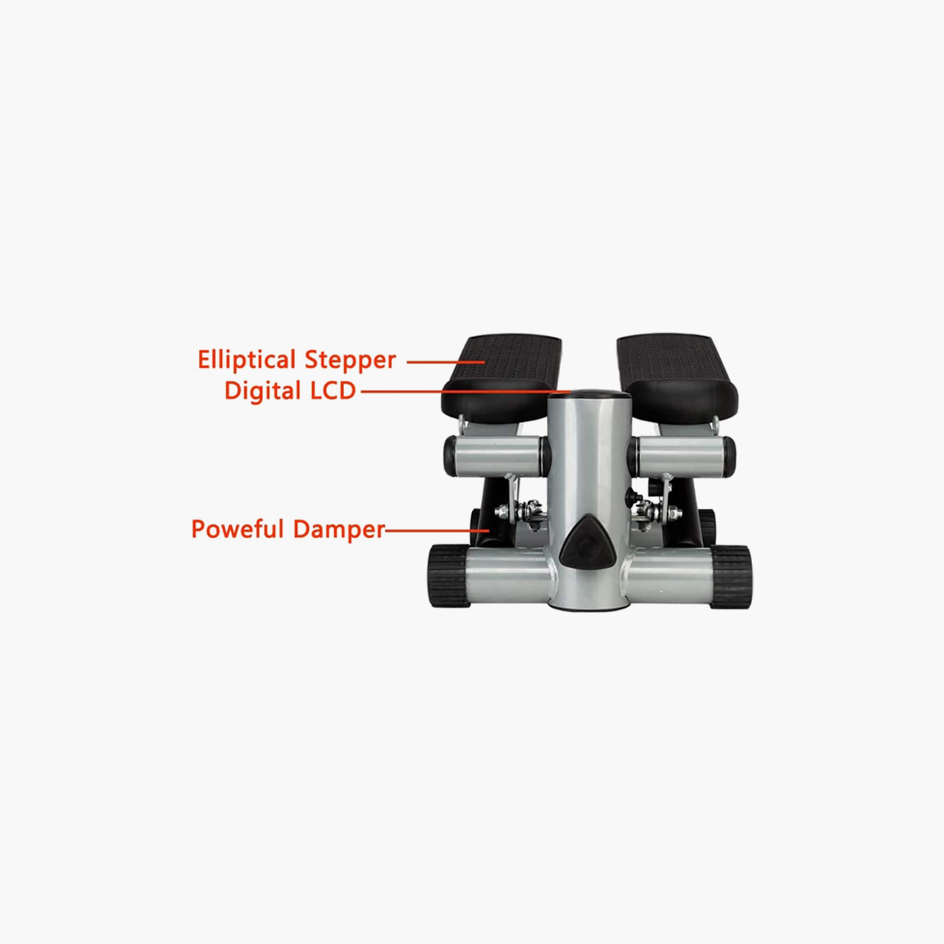 Stepper Twister Device With Hand Rope - Black and Grey-sports-gear-gym-image-3