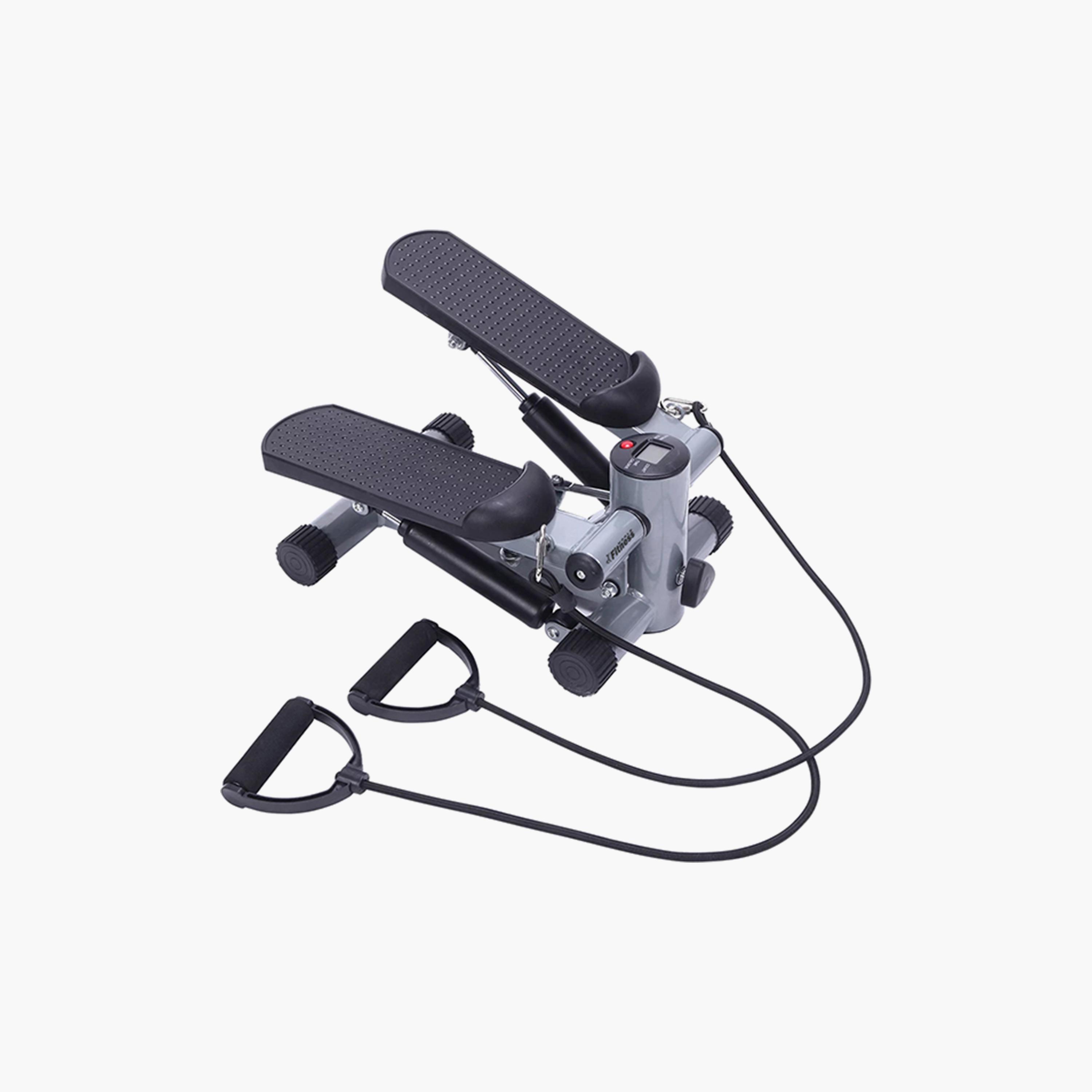 Stepper Twister Device With Hand Rope - Black and Grey-sports-gear-gym-image-1