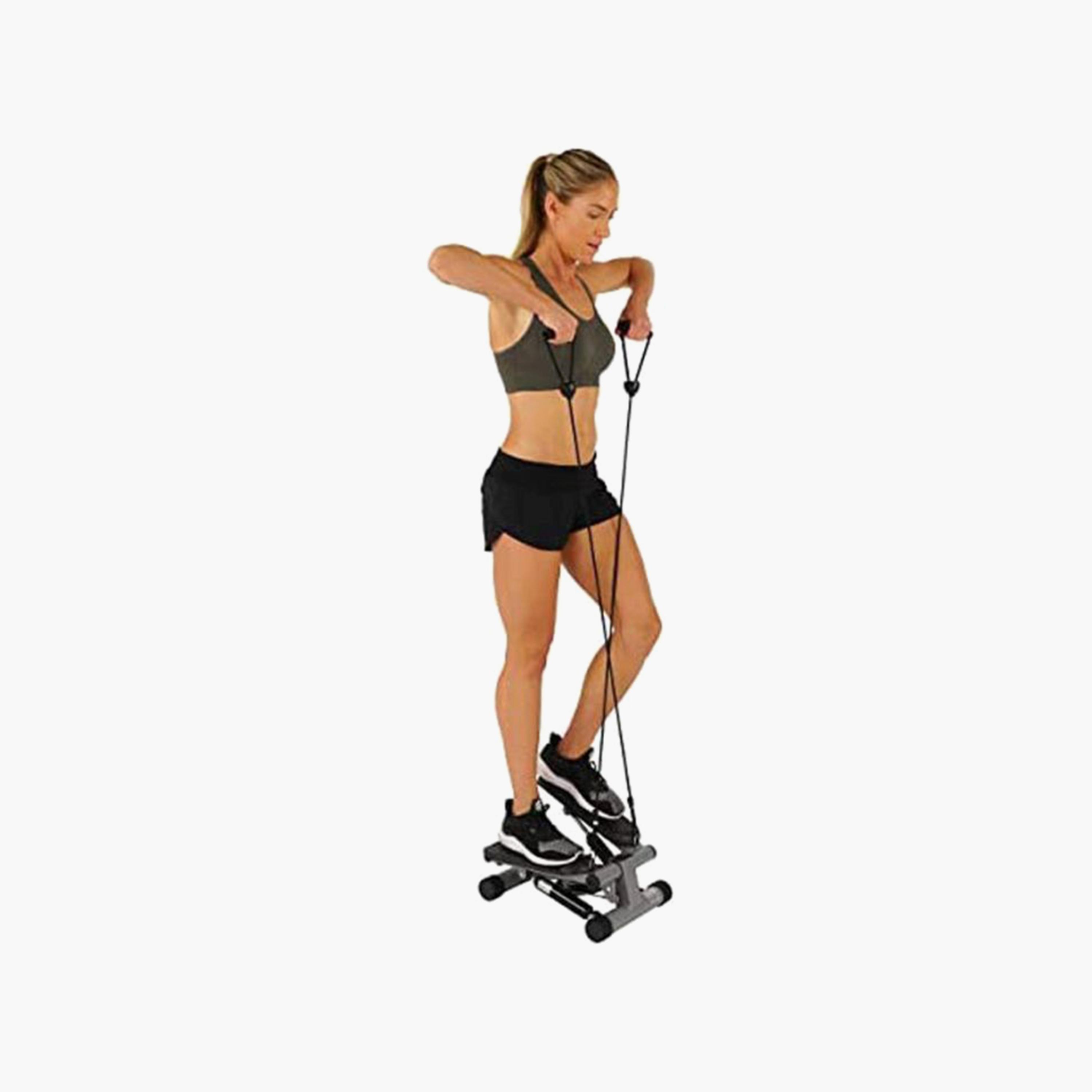 Twister Stepper With Hand Rope - Black and Grey-sports-gear-gym-image-2