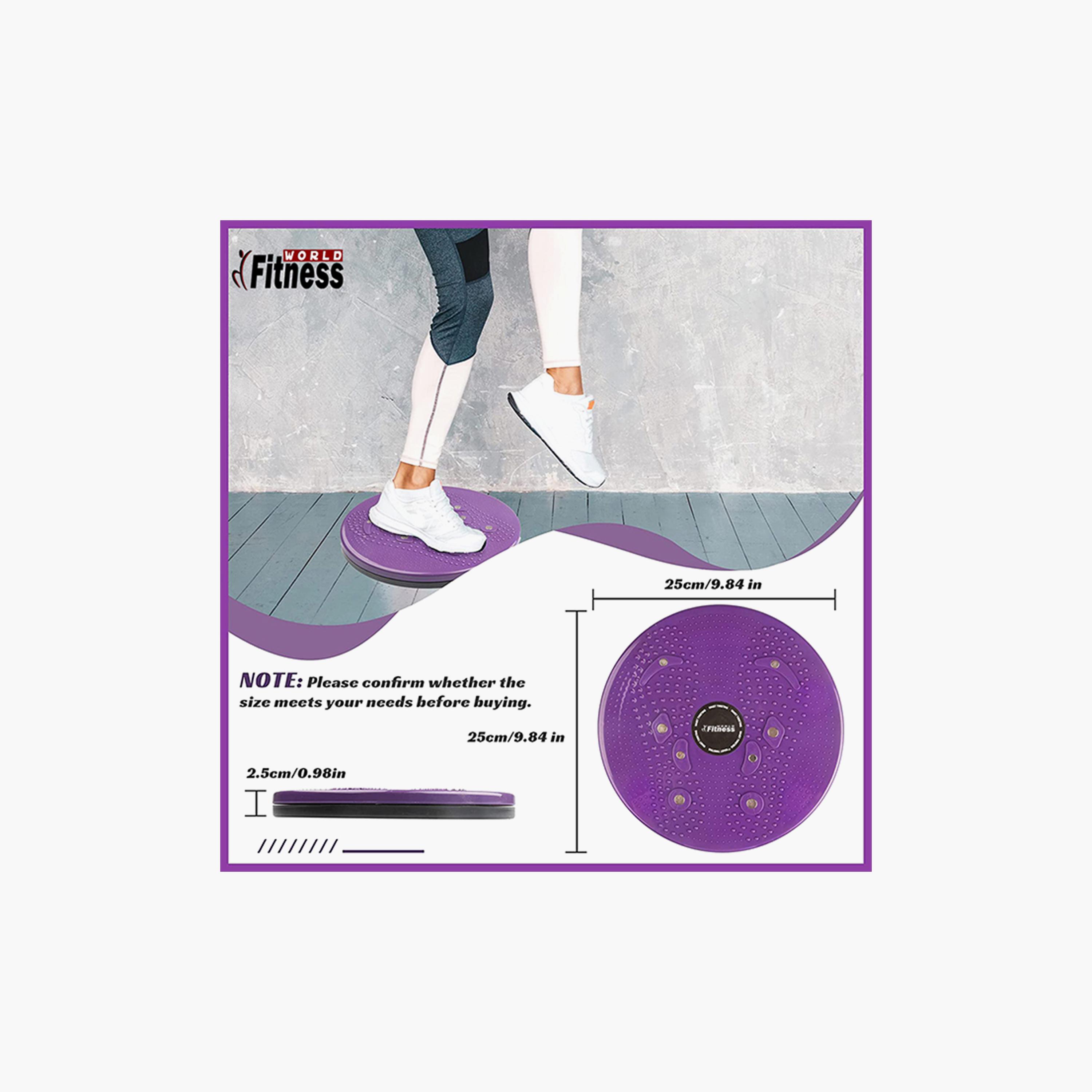 Waist Twisting Disc, 25 cm - Purple-sports-gear-gym-image-3