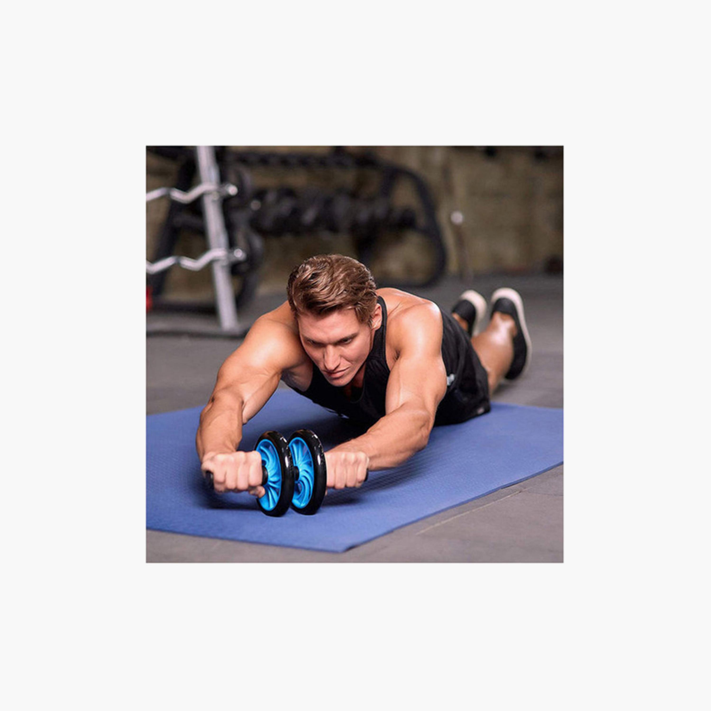 Exercise Wheel - Blue and Black-sports-gear-gym-image-4