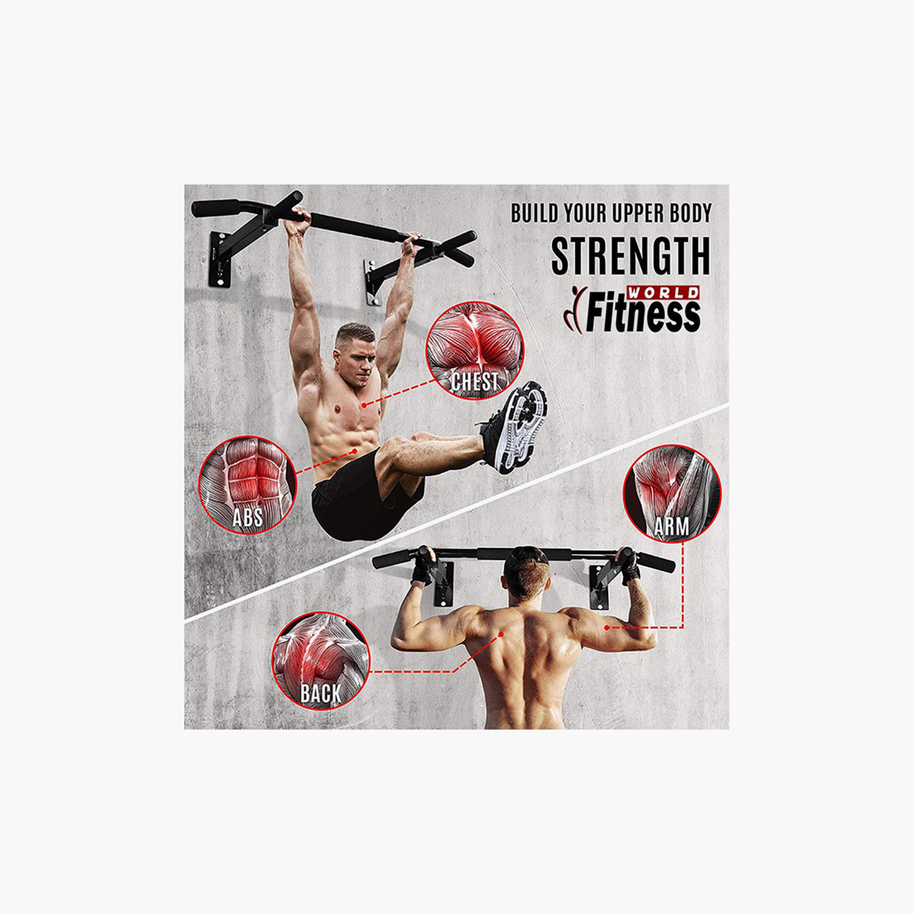 Gym Wall Training Apparatus - Black-sports-gear-gym-image-3