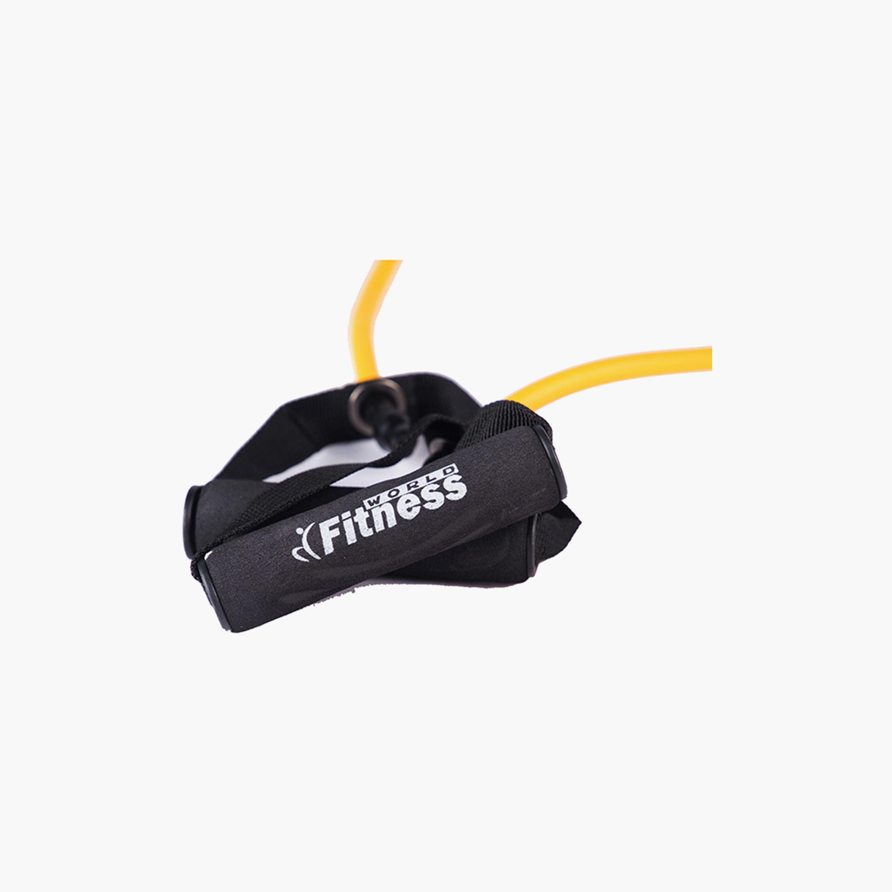 Multifunctional Elastic Pulling Rope - Yellow and Black-sports-gear-gym-image-3