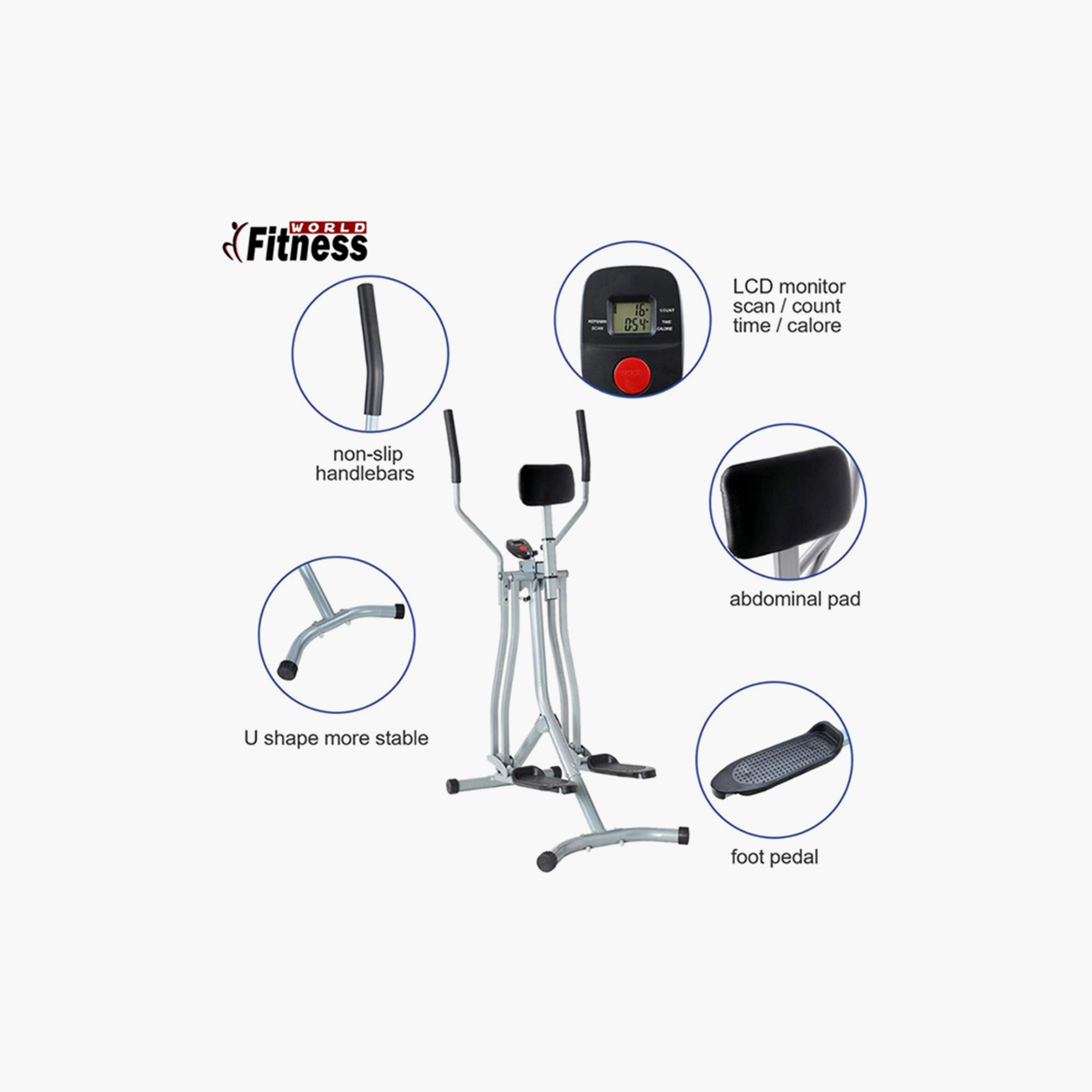 Exercise Air Walker - Grey and Black-sports-gear-gym-image-3