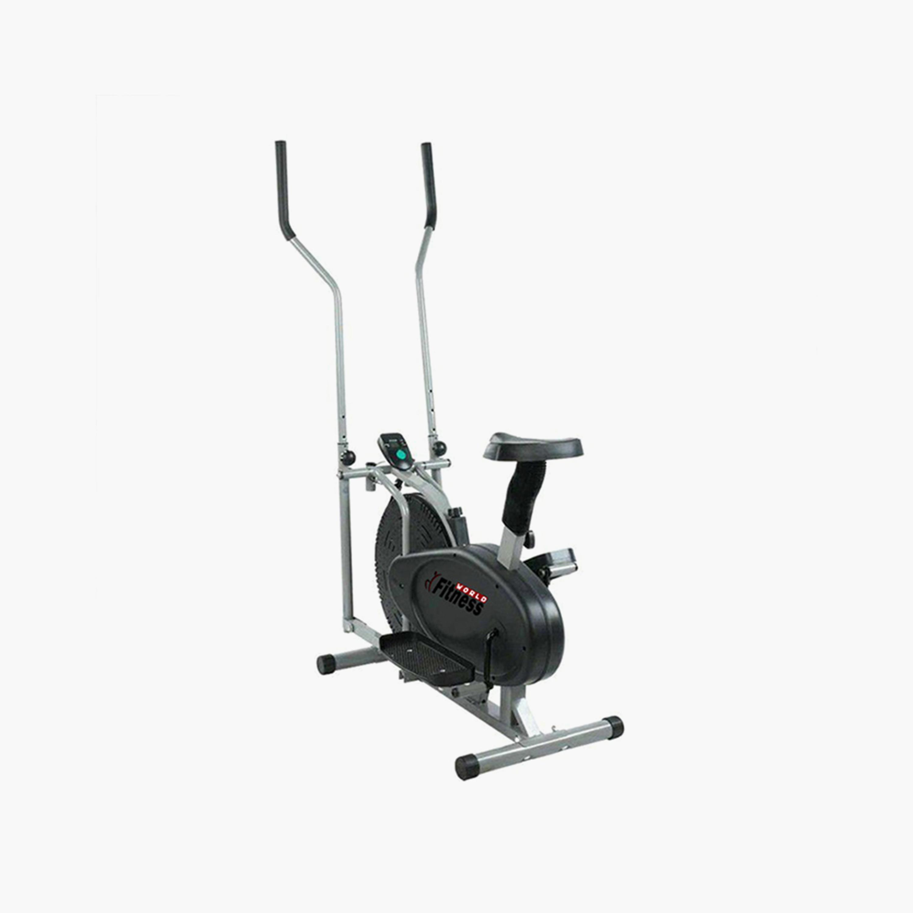 Body Exercise Slimming Bike, 93.5 x 50.3 x 161. 5 cm - Grey and Black-sports-gear-gym-image-1