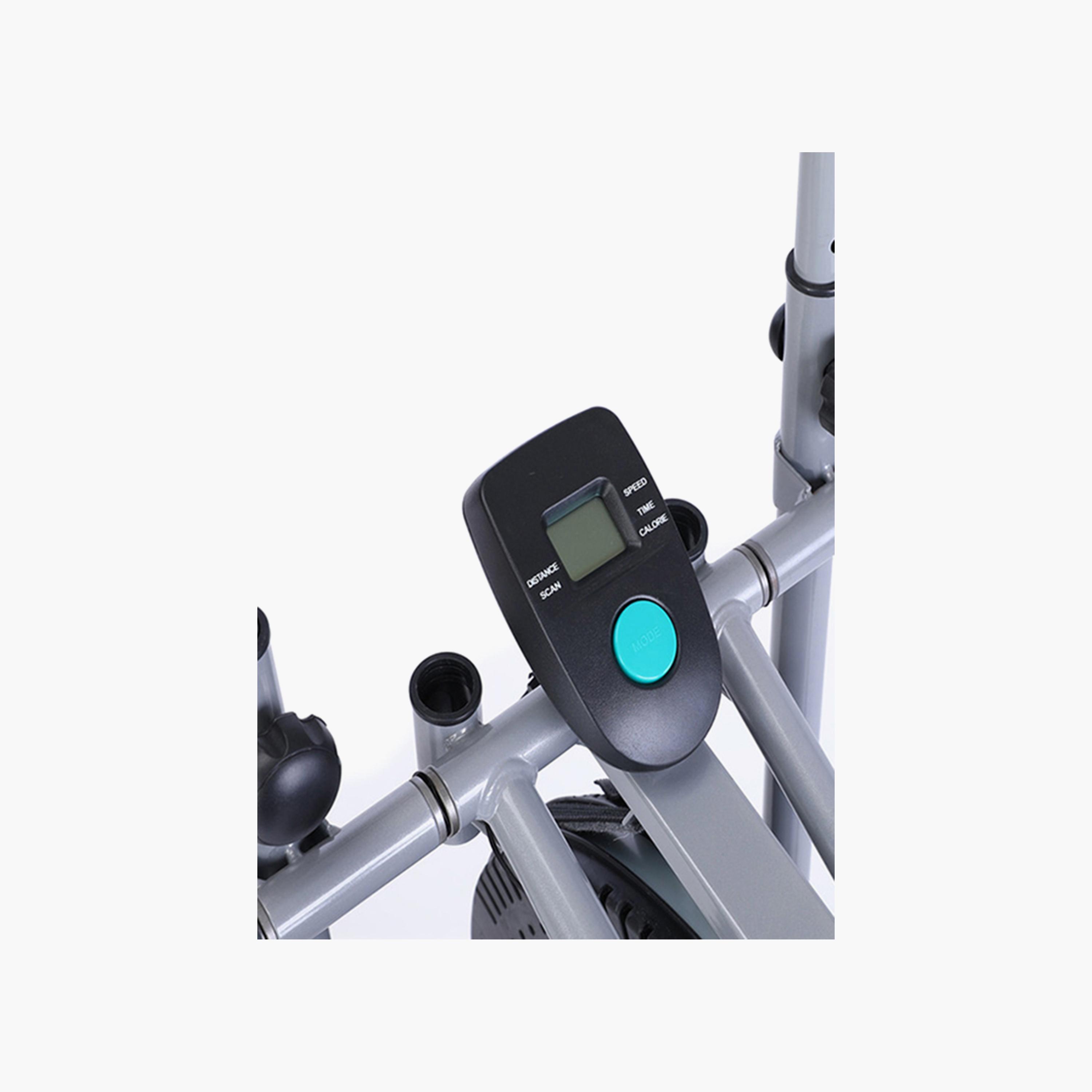 Body Exercise Slimming Bike, 93.5 x 50.3 x 161. 5 cm - Grey and Black-sports-gear-gym-image-4