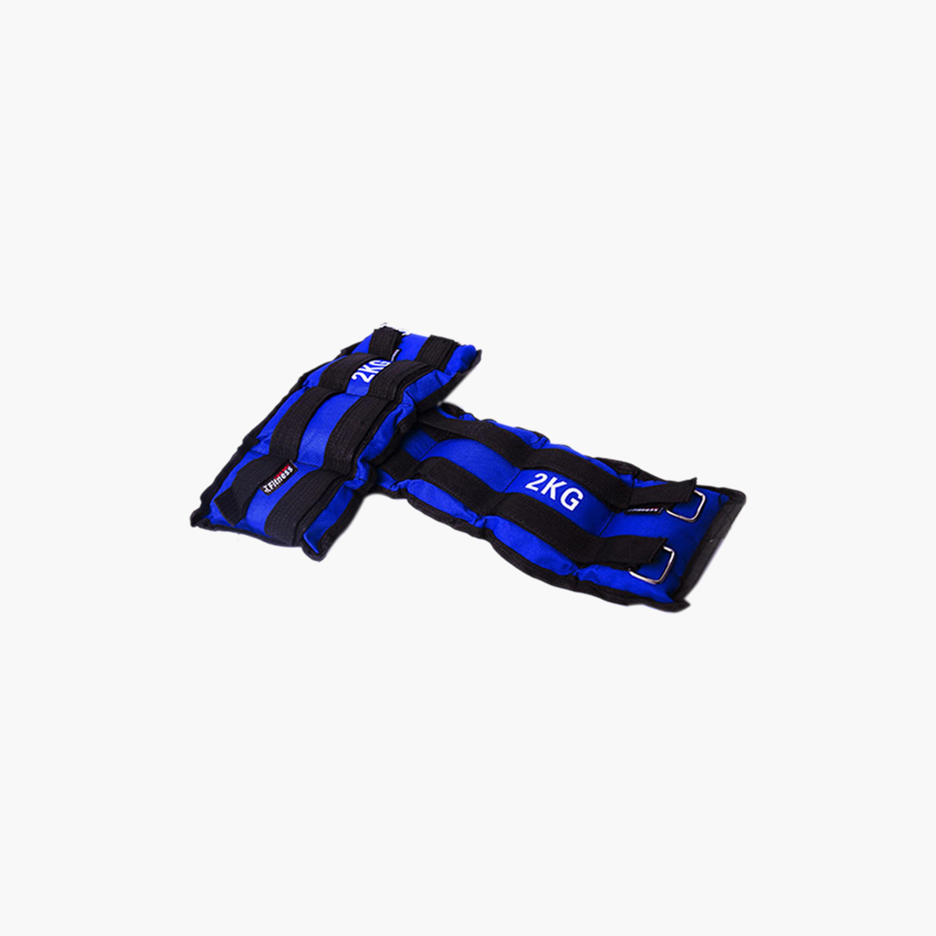 Sand Weight Set, 2 Kg, 2-Piece - Blue-sports-gear-gym-image-1