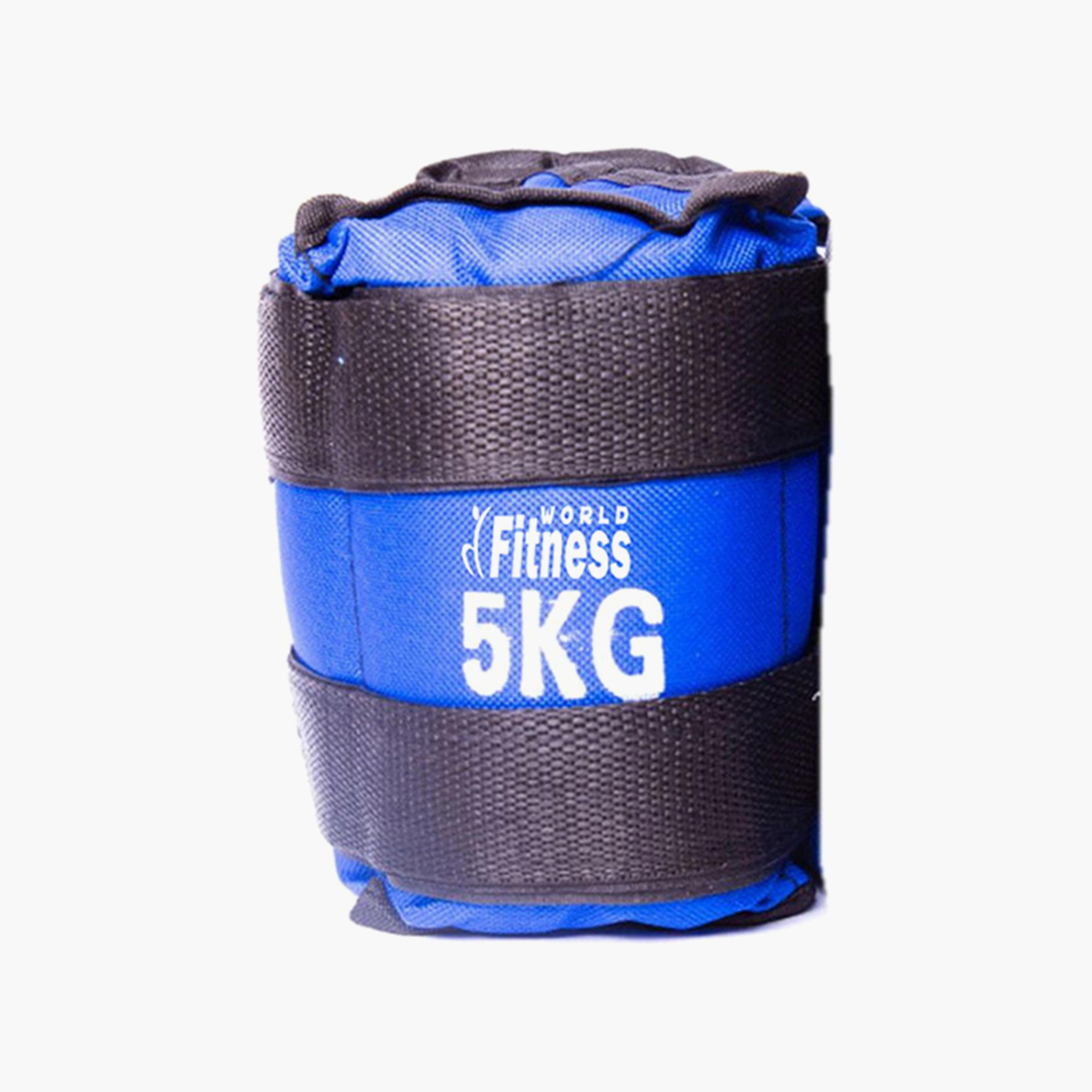 Bag of Sand Weights for the Arms, 5 Kg, 2- Pieces - Blue-sports-gear-gym-image-2