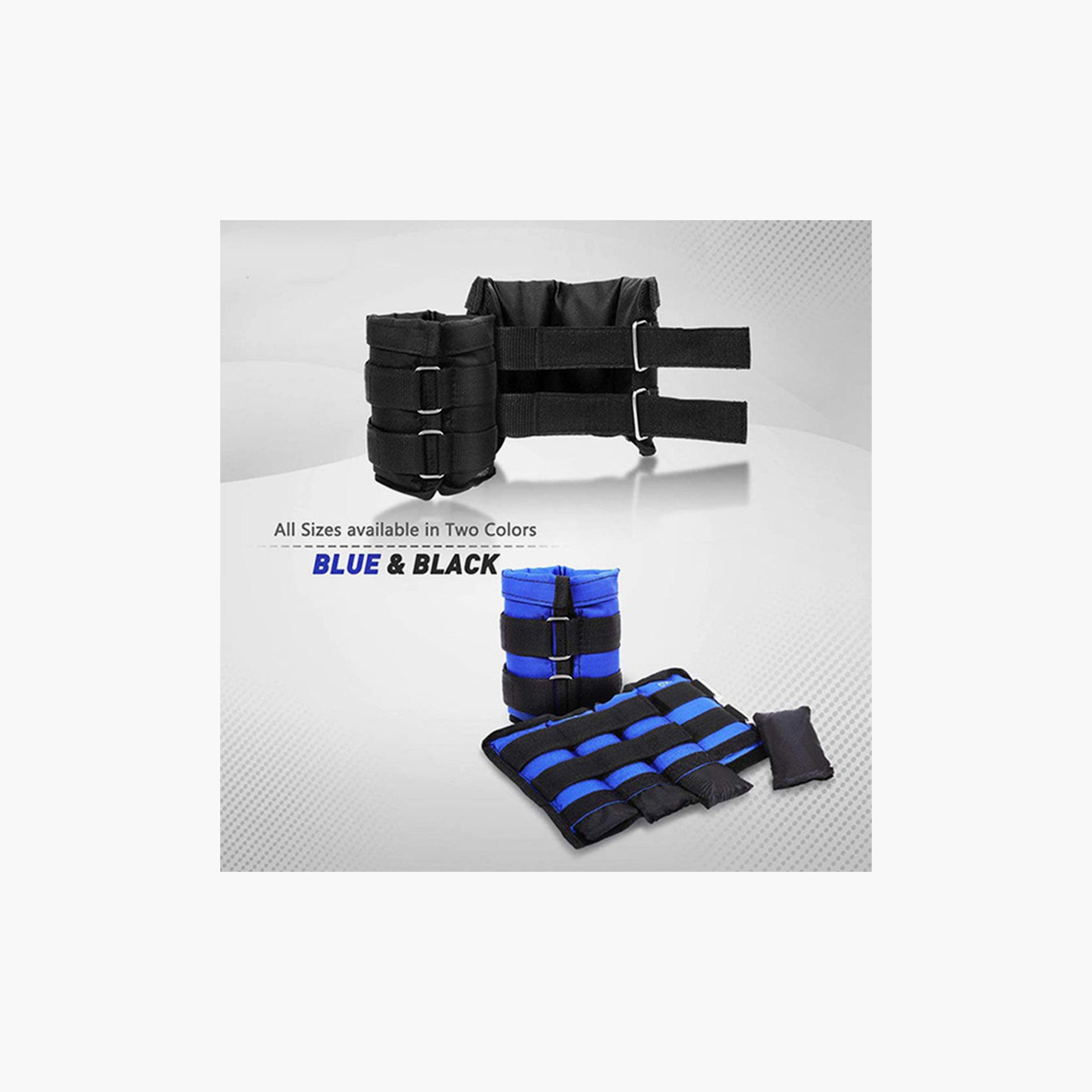 Bag of Sand Weights for the Arms, 5 Kg, 2- Pieces - Blue-sports-gear-gym-image-4