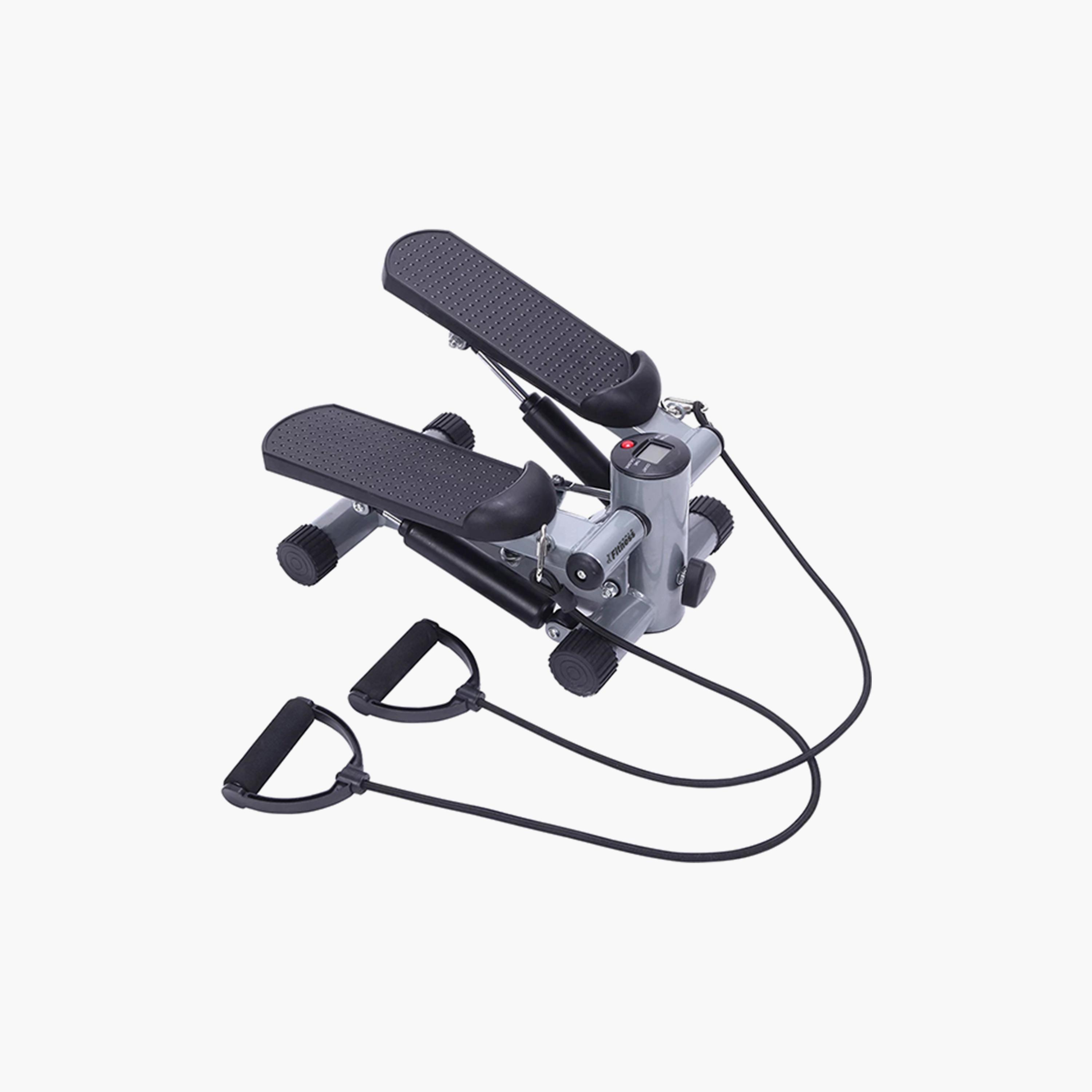 Stepper Twister Device With A Hand Rope - Black and Grey-sports-gear-gym-image-1