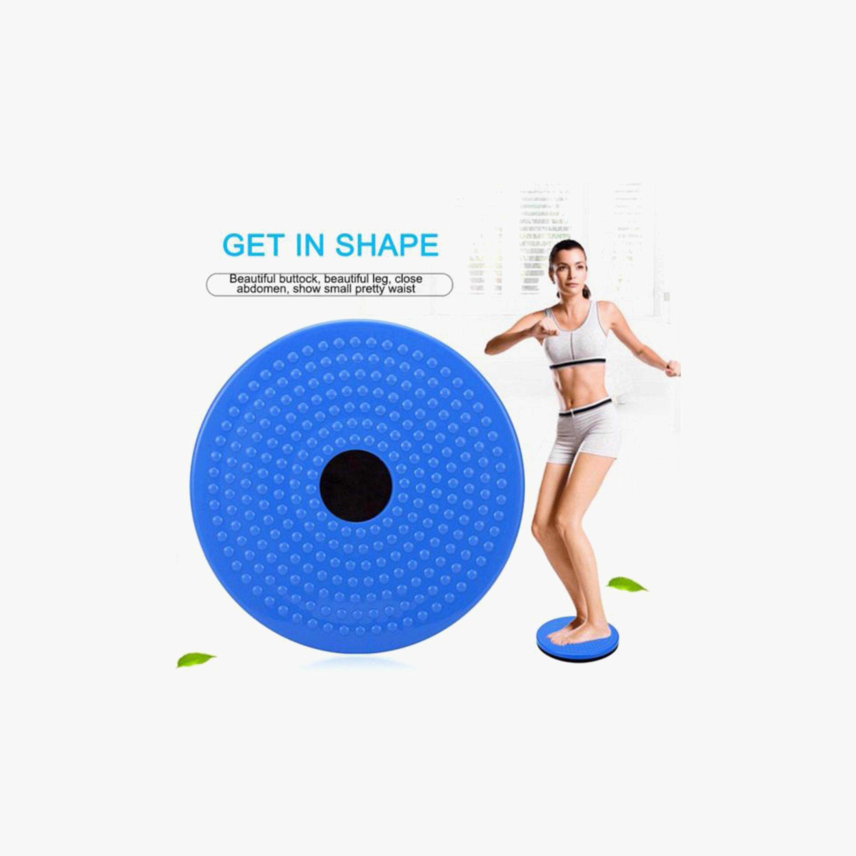 Waist Twisting Disc Board - Blue-sports-gear-gym-image-3