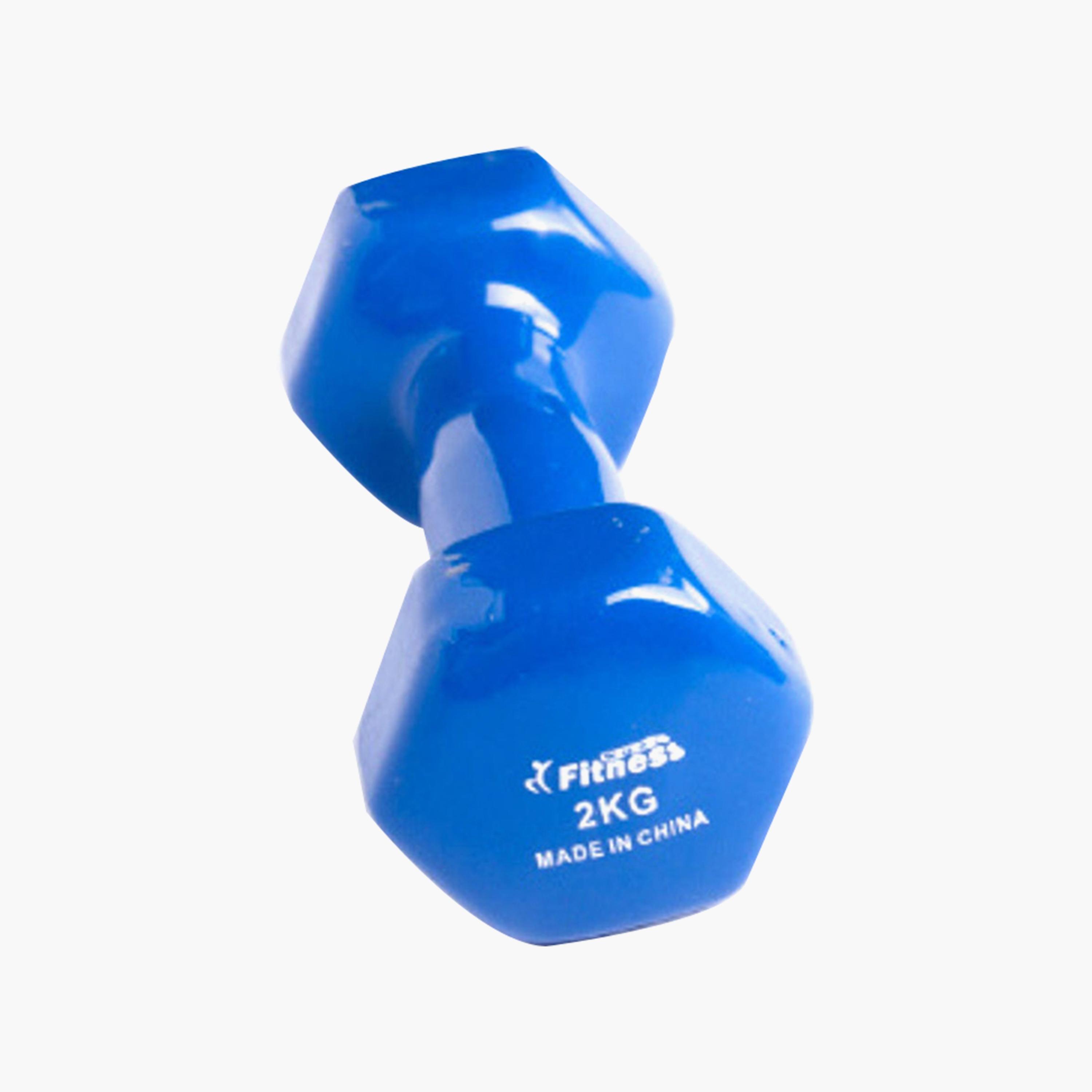 Gym Dumbbell, 2 Kg - Blue-sports-gear-gym-image-1