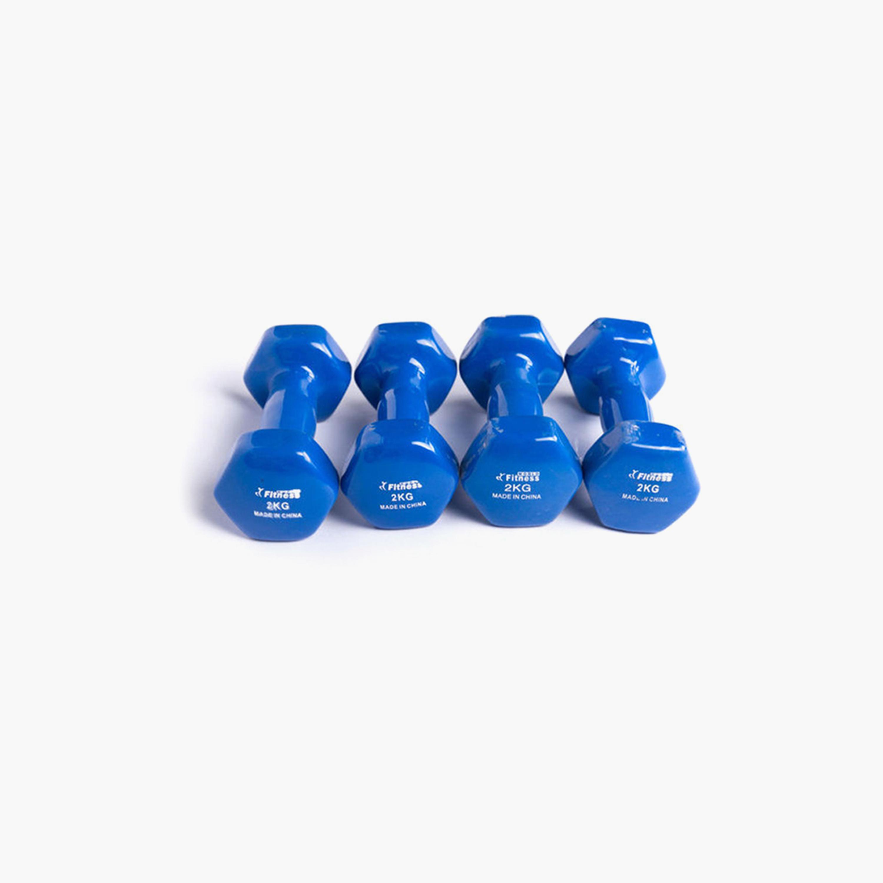 Gym Dumbbell, 2 Kg - Blue-sports-gear-gym-image-4