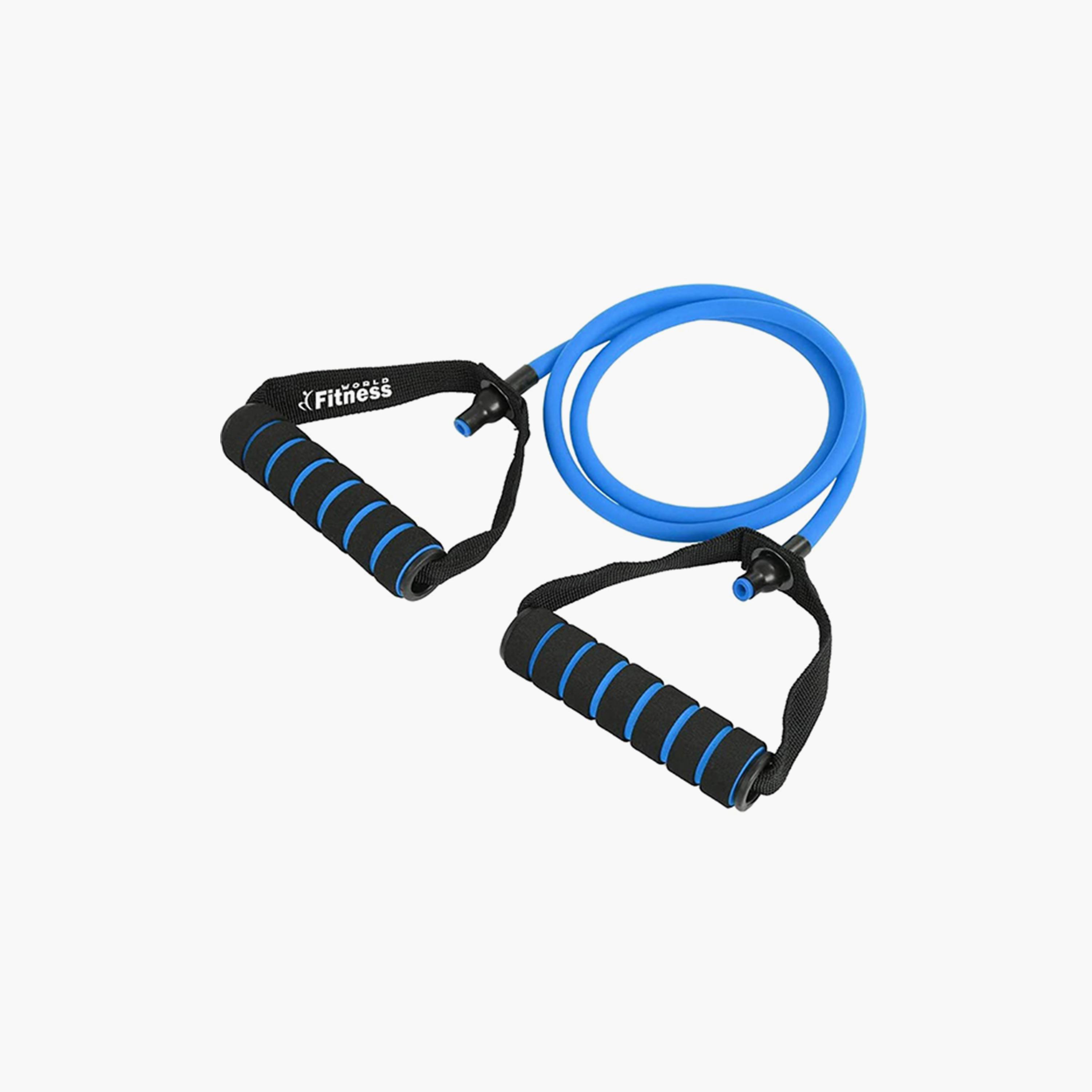 Resistance Training Band Tube, 1 cm - Blue and Black-sports-gear-gym-image-1