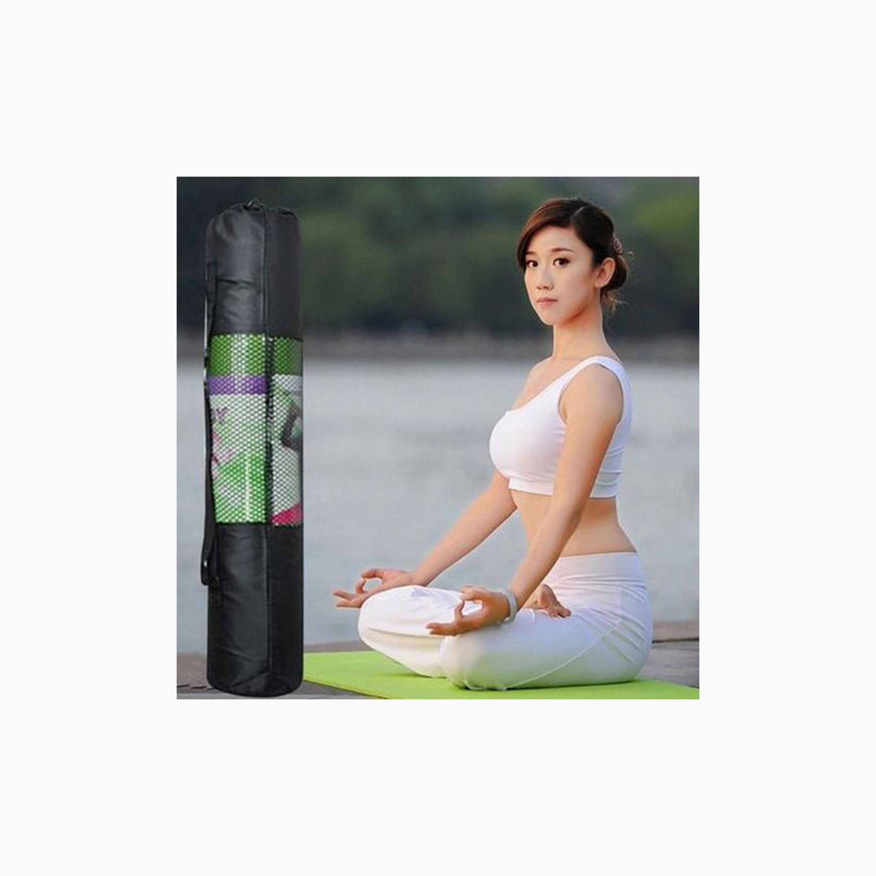 Anti-Skid Yoga Mat, 173 x 61 x 0.8 cm - Green-sports-gear-gym-image-4
