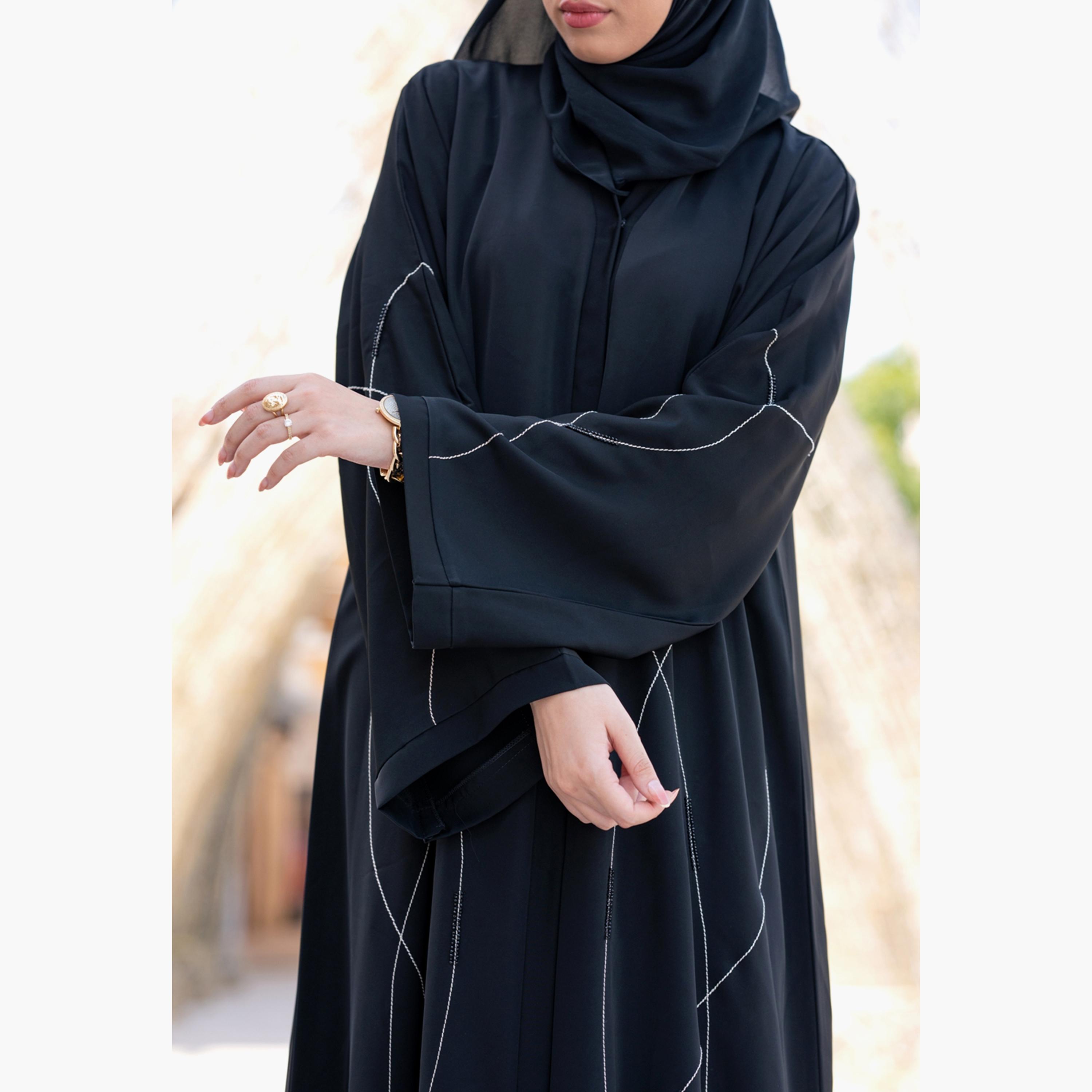 نخبه عباية مطرزة ومطرزة بالحجاب-women-arabicclothing-abayas-image-2