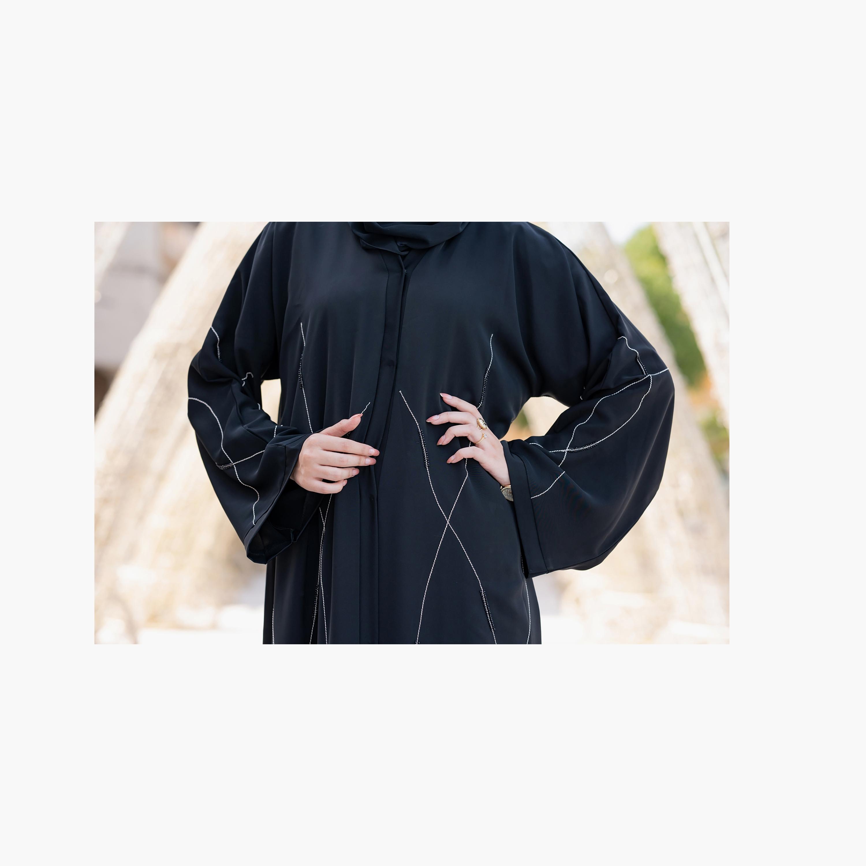 نخبه عباية مطرزة ومطرزة بالحجاب-women-arabicclothing-abayas-image-3