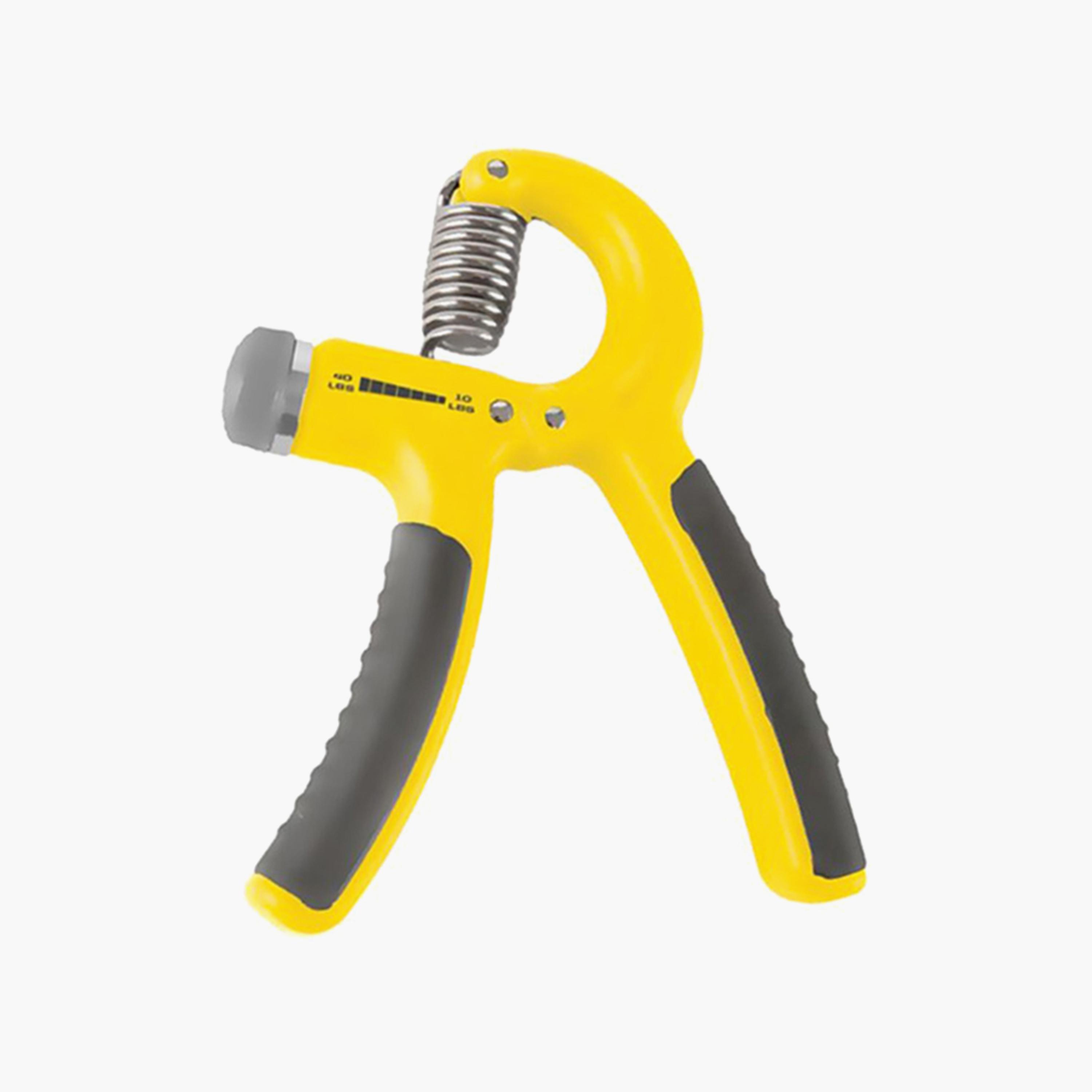 Adjustable Hand Grip Strengthener - Yellow and Grey-sports-gear-gym-image-1