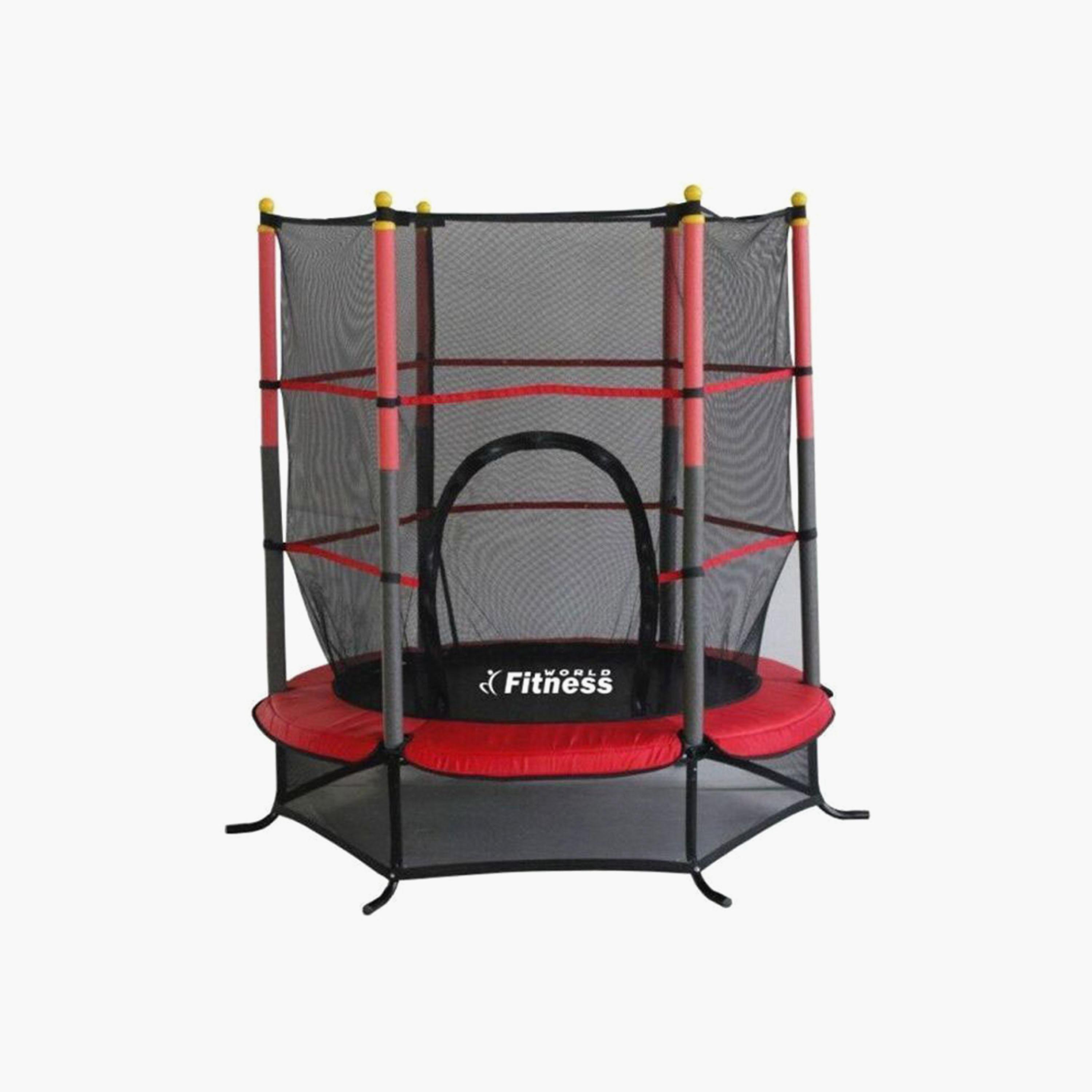 Trampoline - Red and Black-sports-gear-gym-image-1