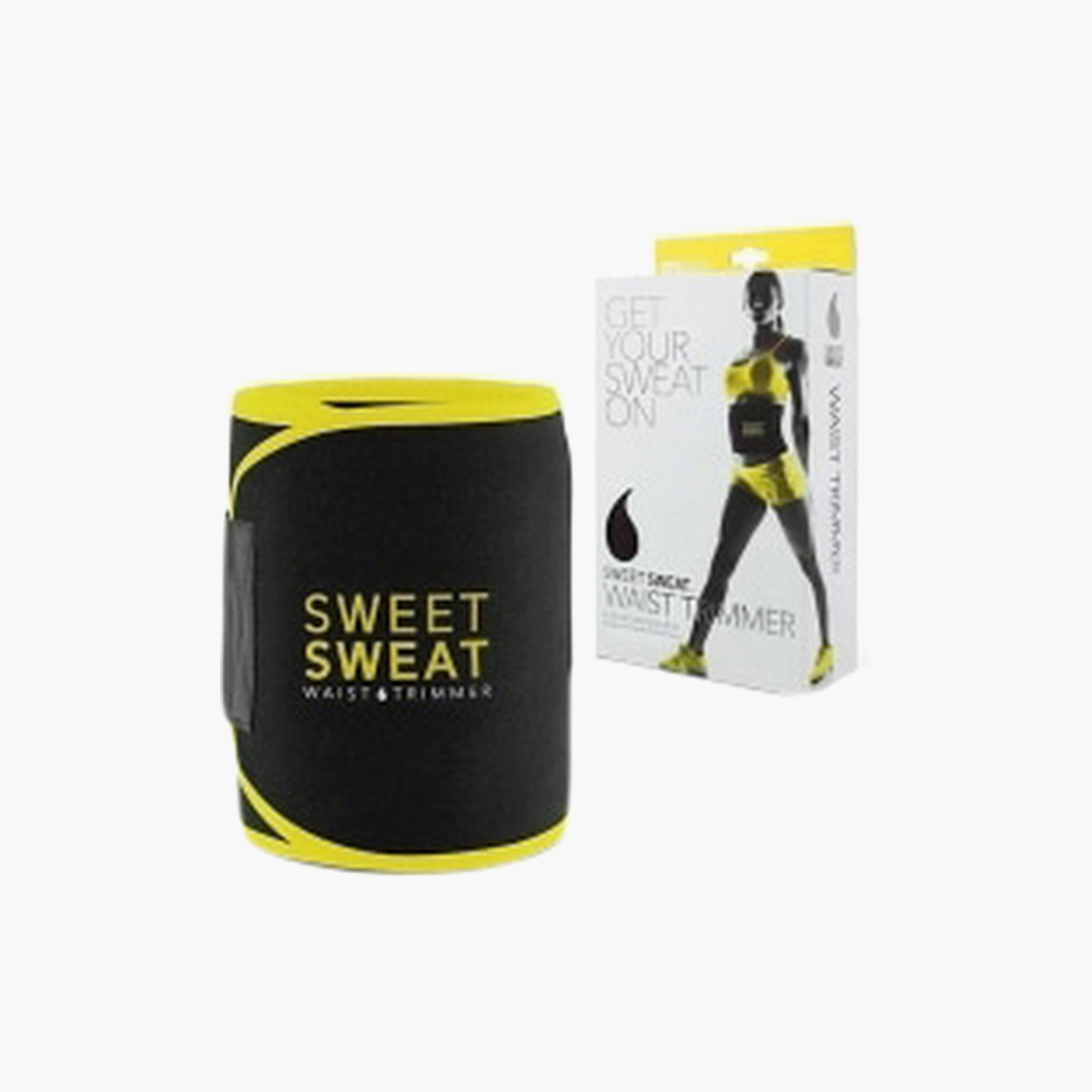 Waist Slimming Belt, 150 g - Yellow and Black-sports-gear-gym-image-2