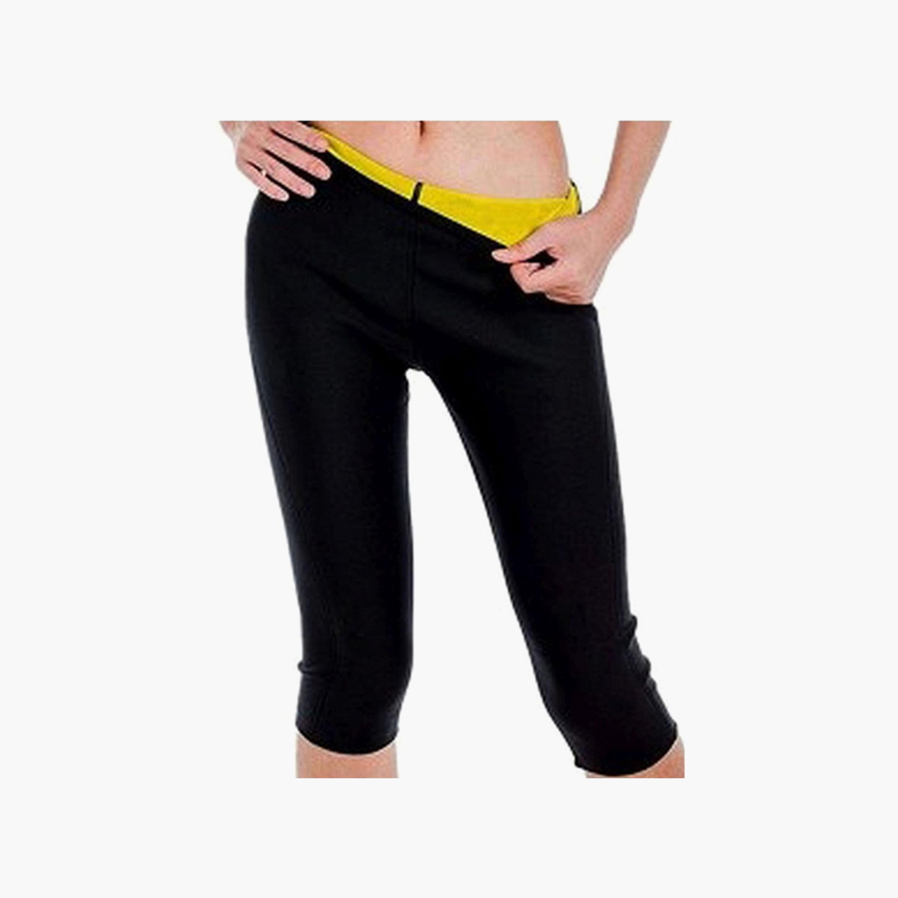 Sauna Pants For Slimming and Sculpting The Body, M - Black-sports-gear-supports-image-2