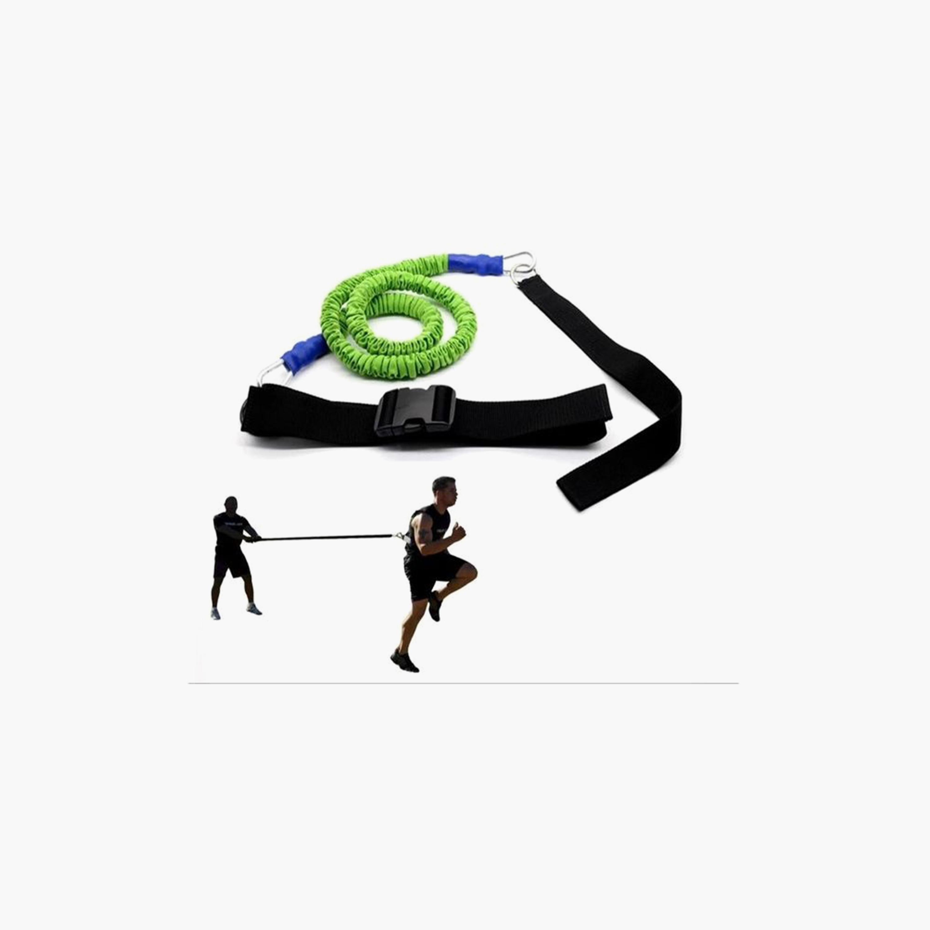 360-Degree Speed Running Cord One Size - Black and Green-sports-gear-gym-image-3