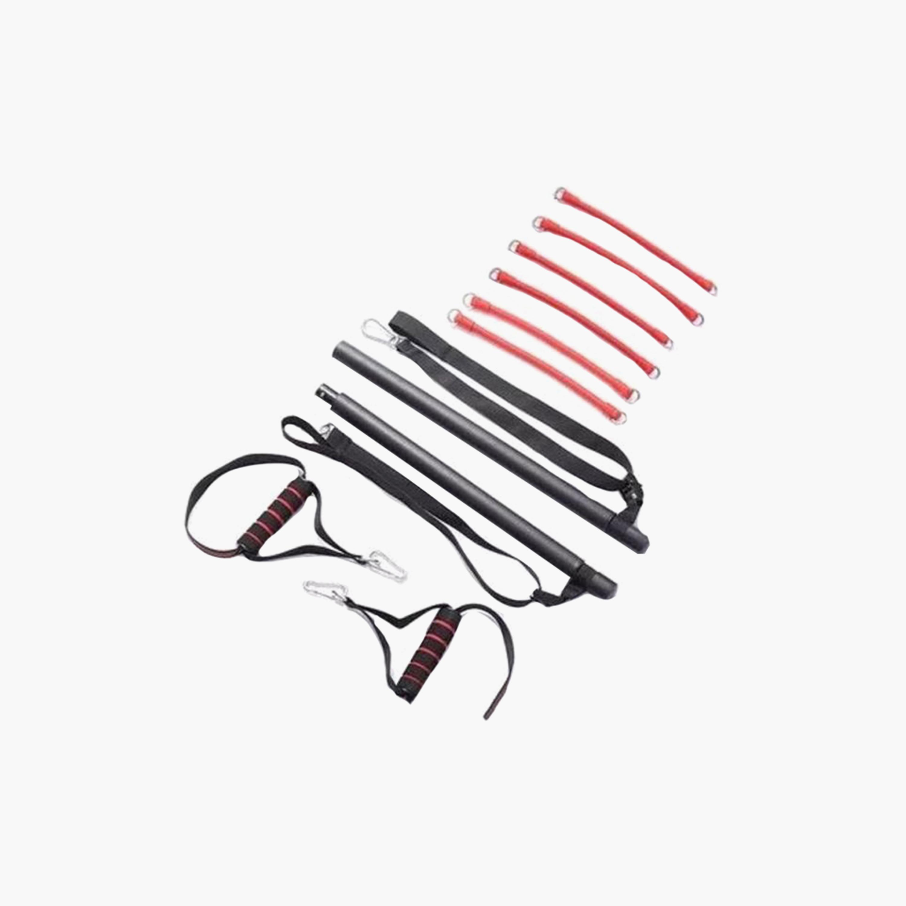 Portable Home Gym Workout Kit, 47 cm - Red and Black-sports-gear-gym-image-1