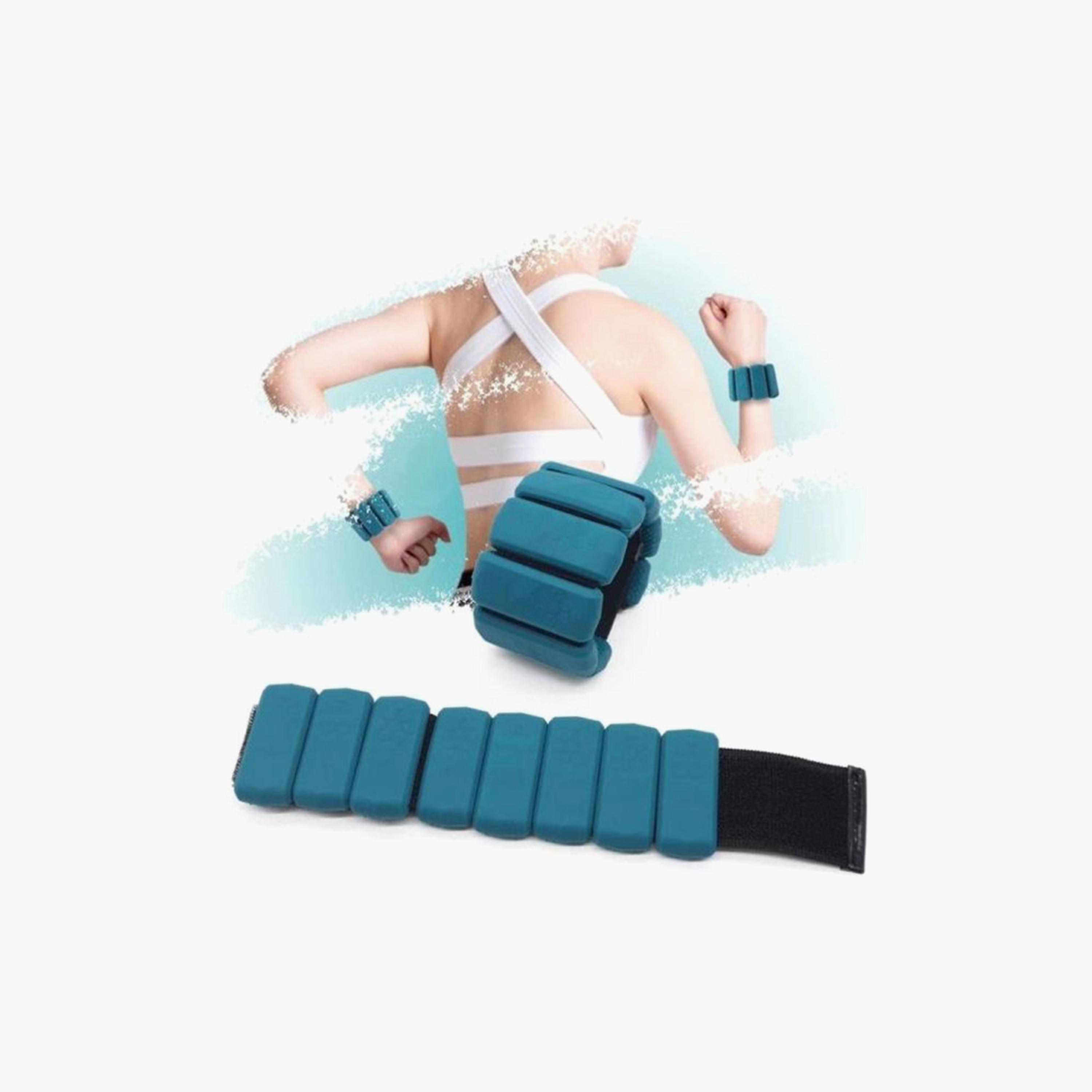 Extra Gravity Ankle and Wrist Heavy Bracelet One Size - Blue and Black-sports-gear-gym-image-2