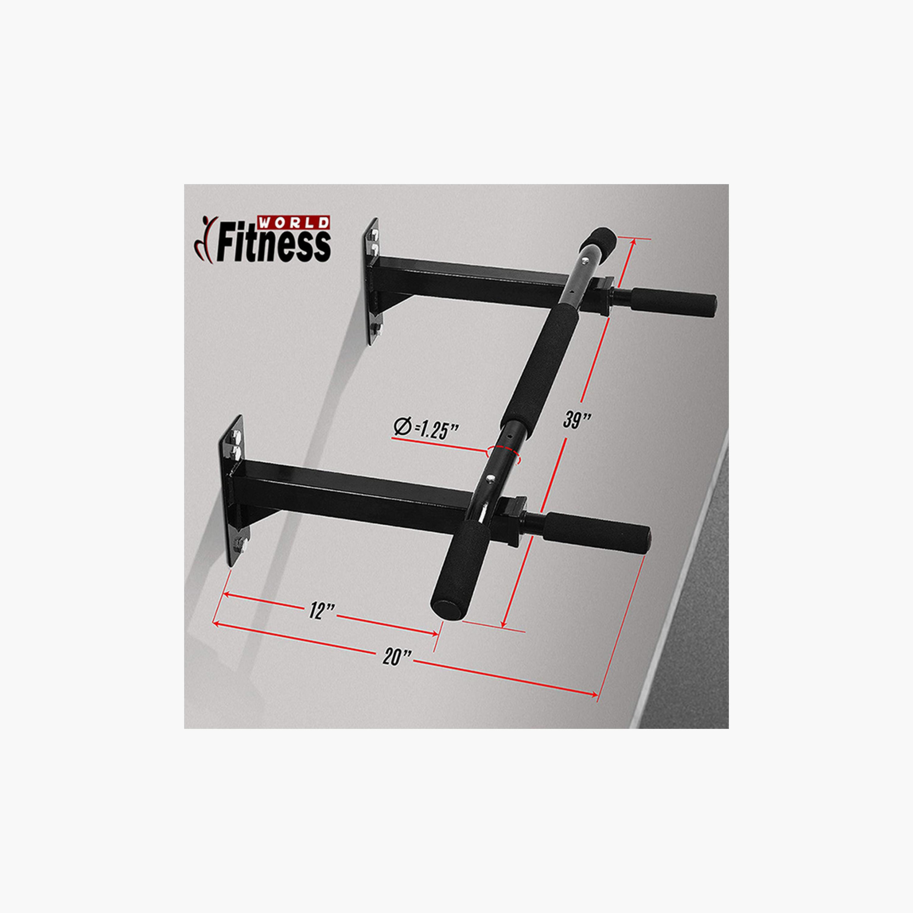 The World Aeronautic C Wall For Upper Body Exercise - Black-sports-gear-gym-image-3