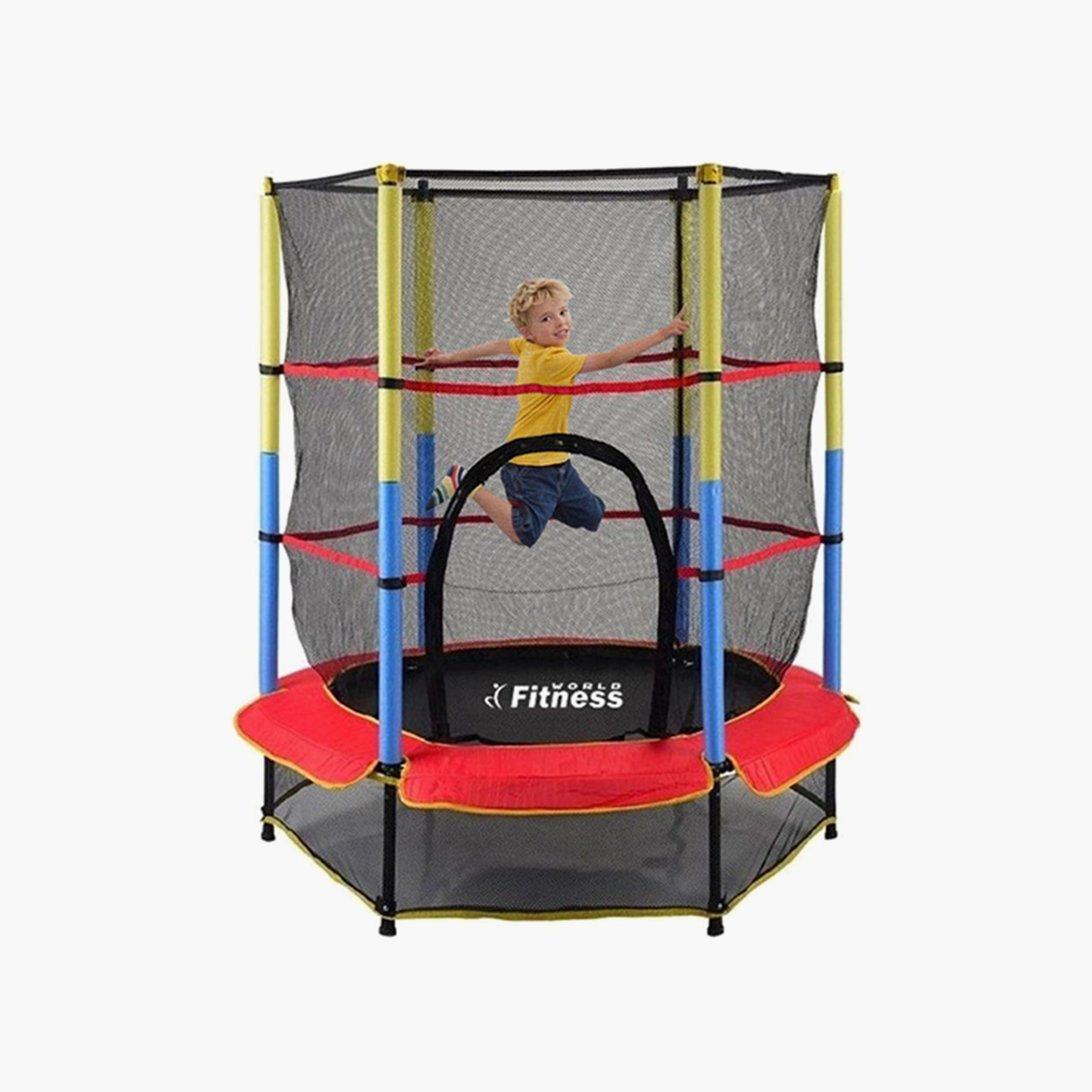 Trampoline - Multicolour-sports-gear-gym-image-2
