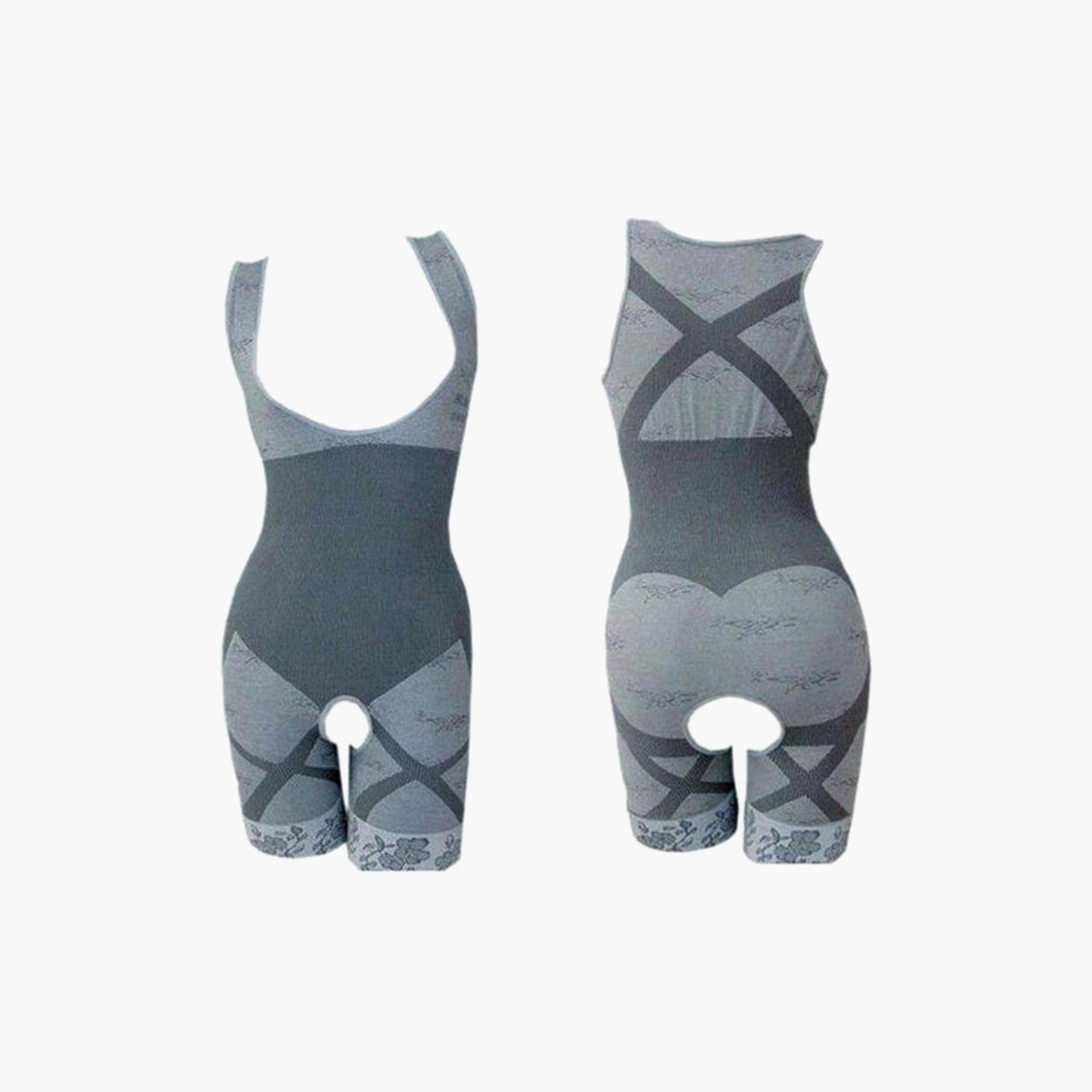 Tummy Slimming Wear Body Shaper Dress, L - Grey-sports-gear-supports-image-1