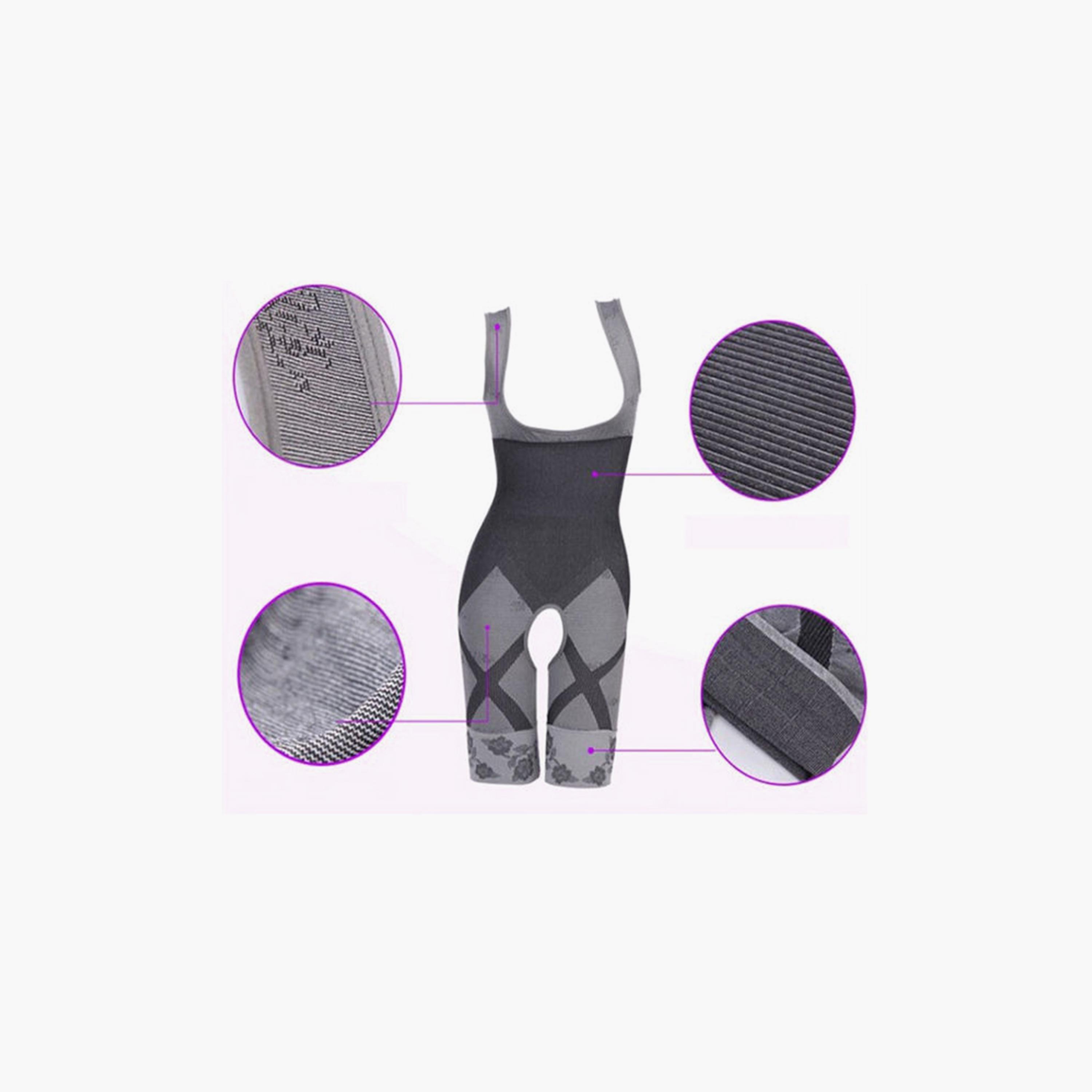 Tummy Slimming Wear Body Shaper Dress, L - Grey-sports-gear-supports-image-3