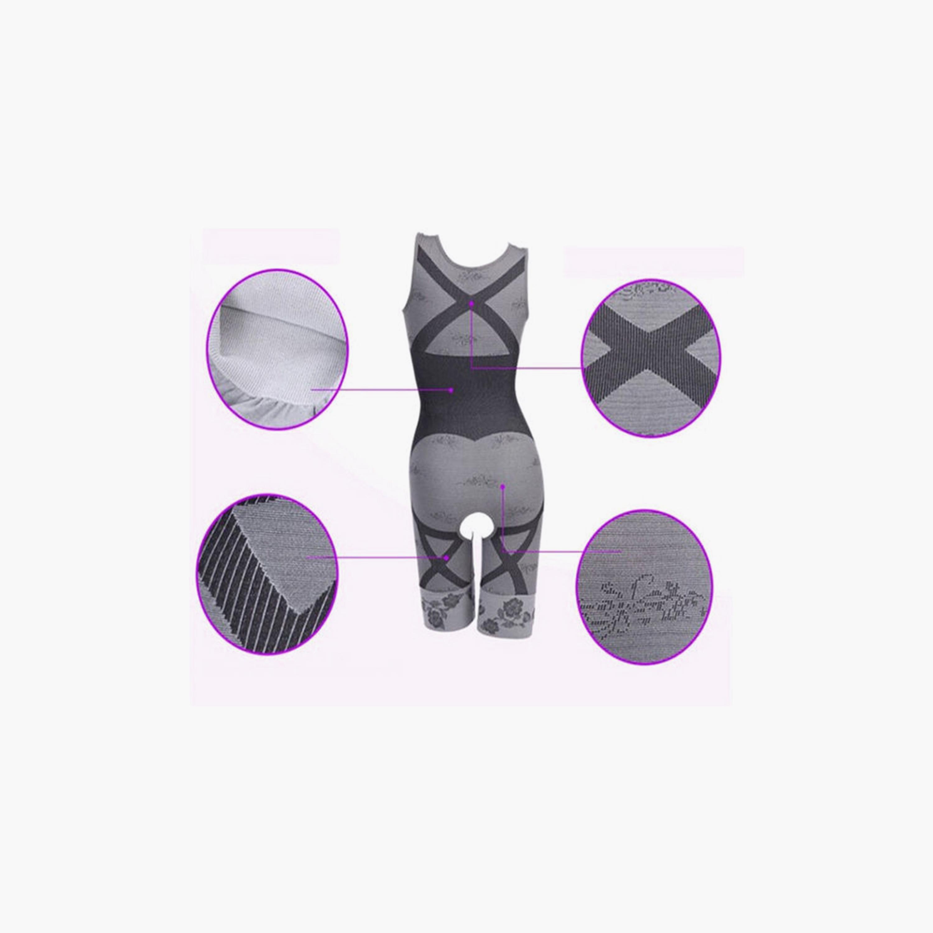 Tummy Slimming Wear Body Shaper Dress, 2XL - Grey-sports-gear-supports-image-2