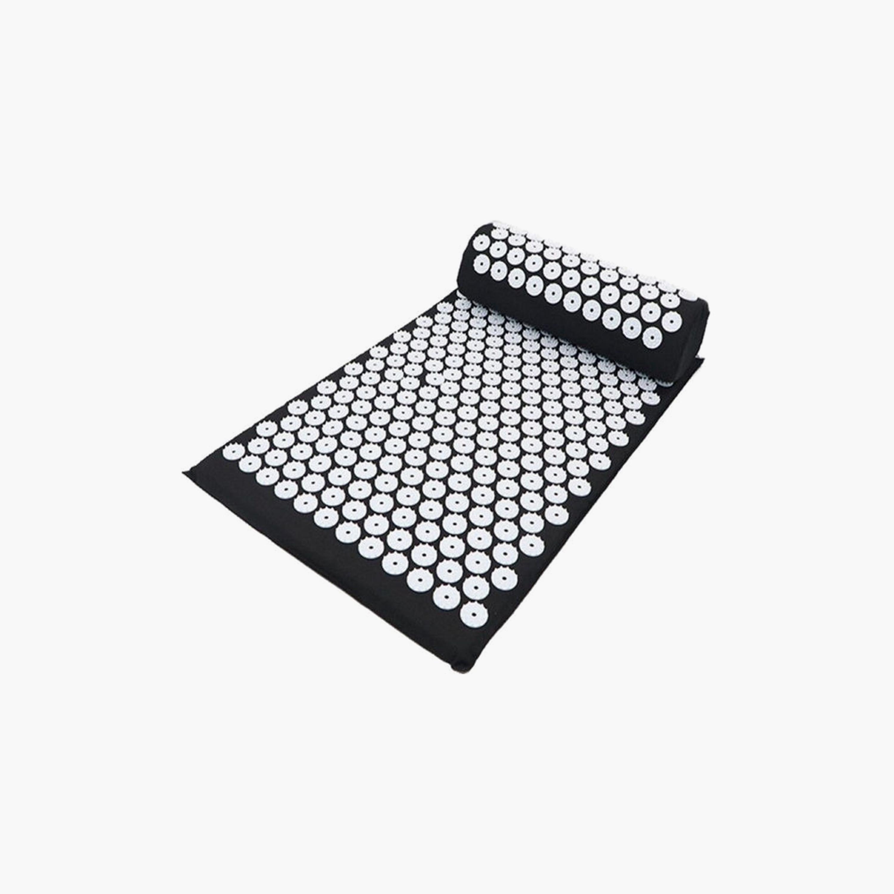 Acupressure Mat and Pillow Set, 64532A - Black-sports-gear-gym-image-1