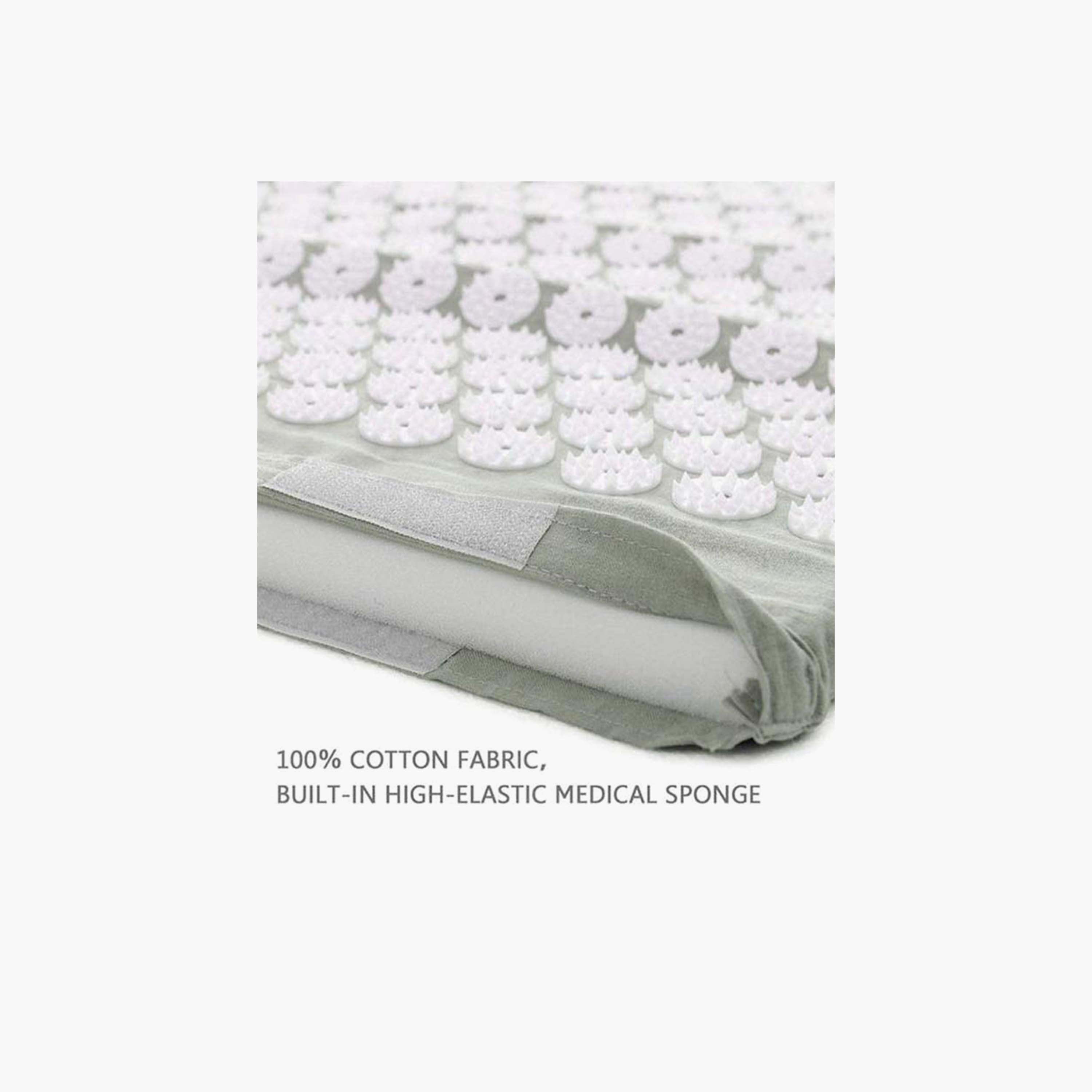 Acupressure Mat and Pillow Set, 22455A - Grey-sports-gear-gym-image-3