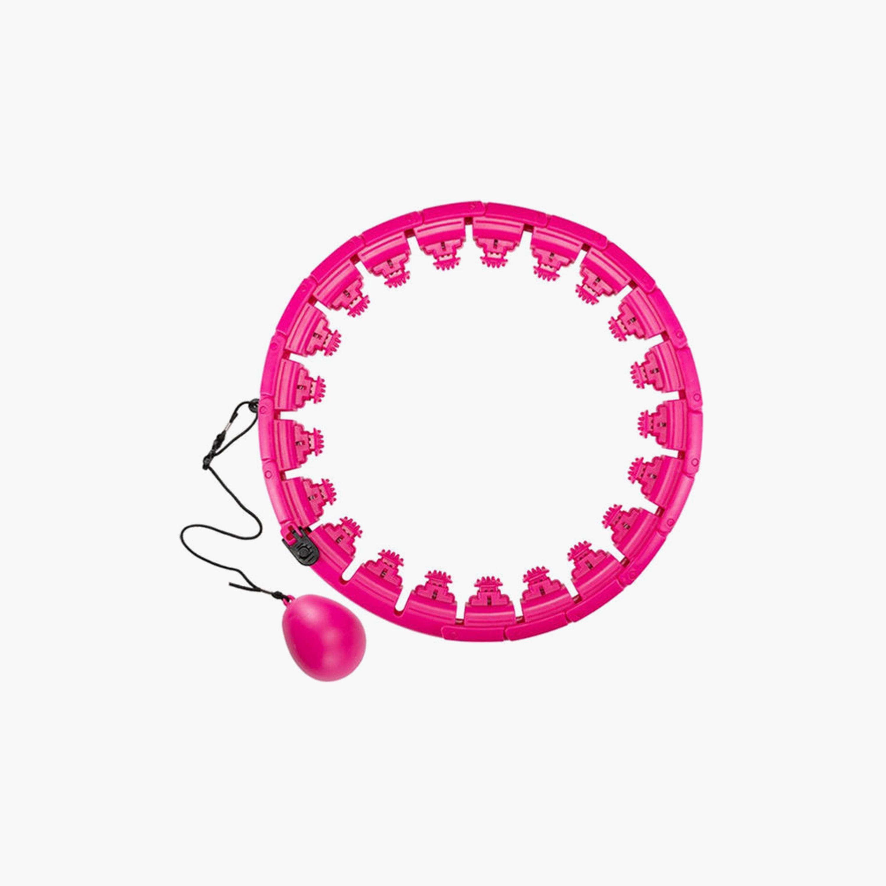 Adjustable Hula Hoop One Size - Pink-sports-gear-gym-image-1