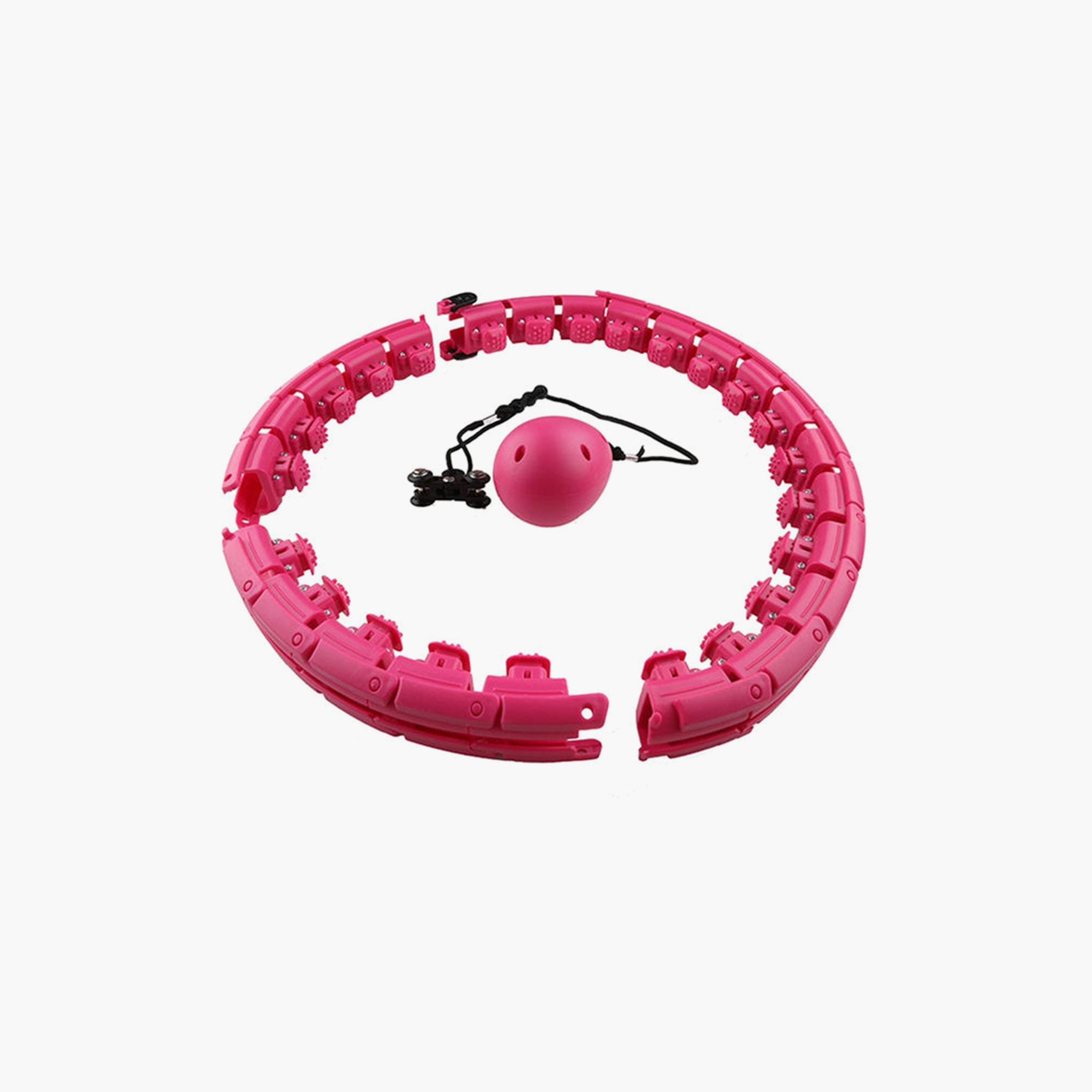 Adjustable Hula Hoop One Size - Pink-sports-gear-gym-image-3