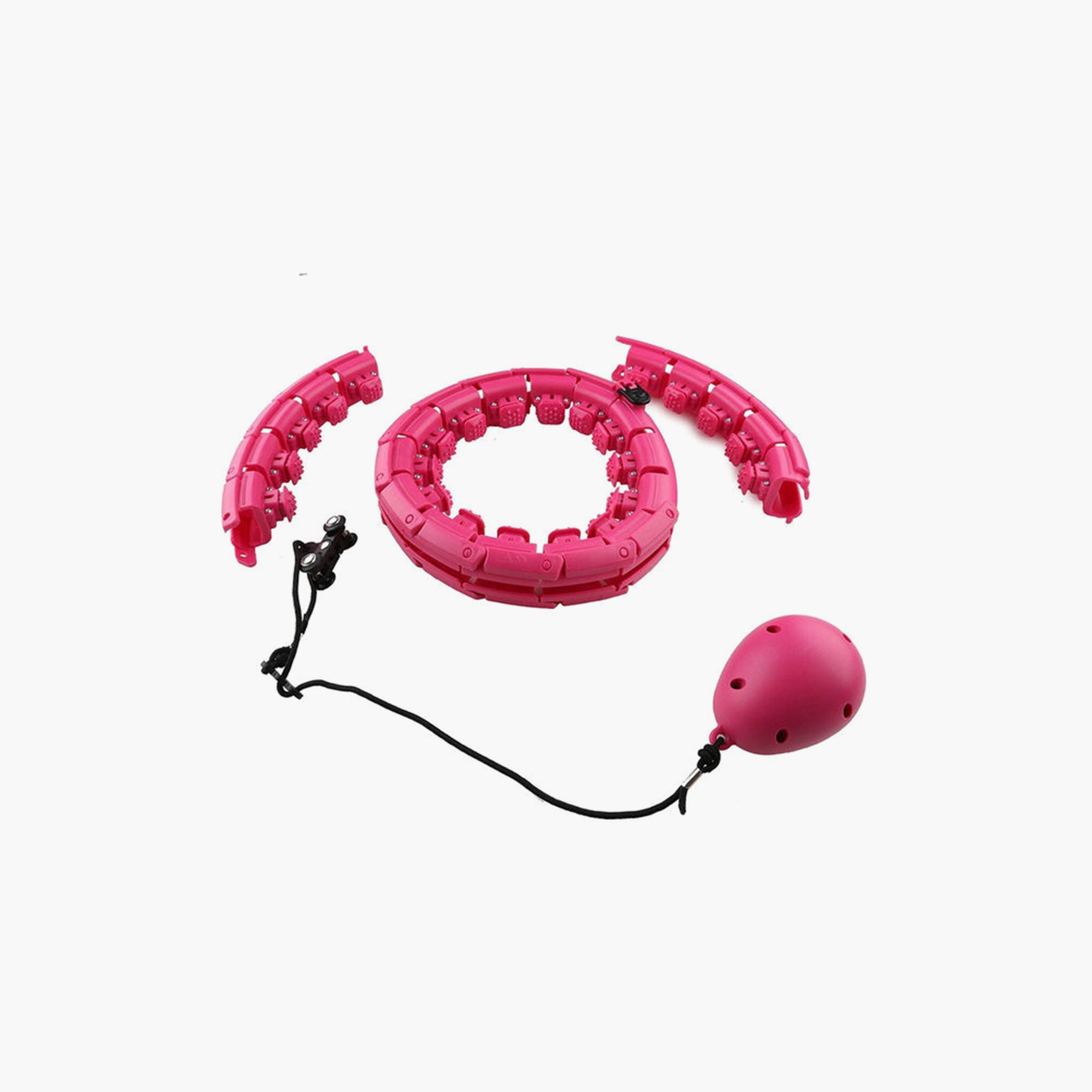 Adjustable Hula Hoop One Size - Pink-sports-gear-gym-image-4